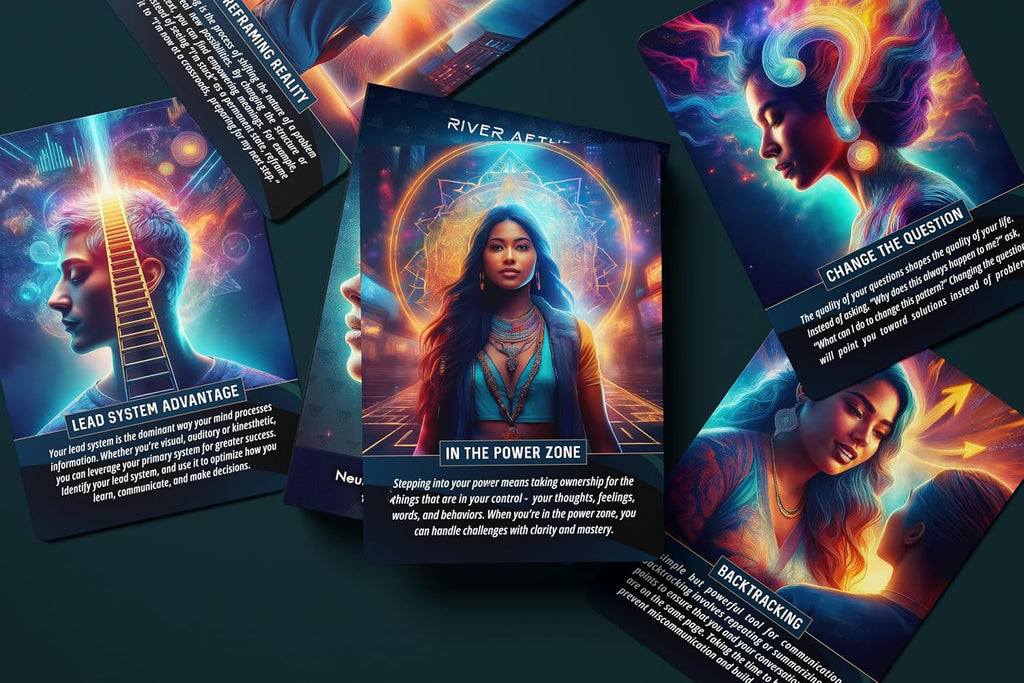The NLP Oracle: Neurolinguistic Programming Cards for Mastering Your Reality - Deck of 70 Oracle Cards by River Aether - The Essential NLP Toolbox for Beginners to Experienced NLP Practitioners