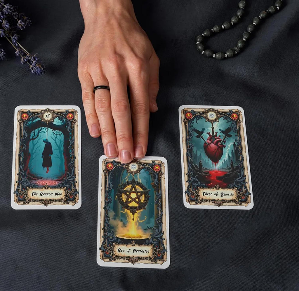 Gothic Tarot Deck, 78-Card Deck of Original Art - an intuitive Fortune-Telling and Spiritual Divination Tool for Both Beginners and Experts