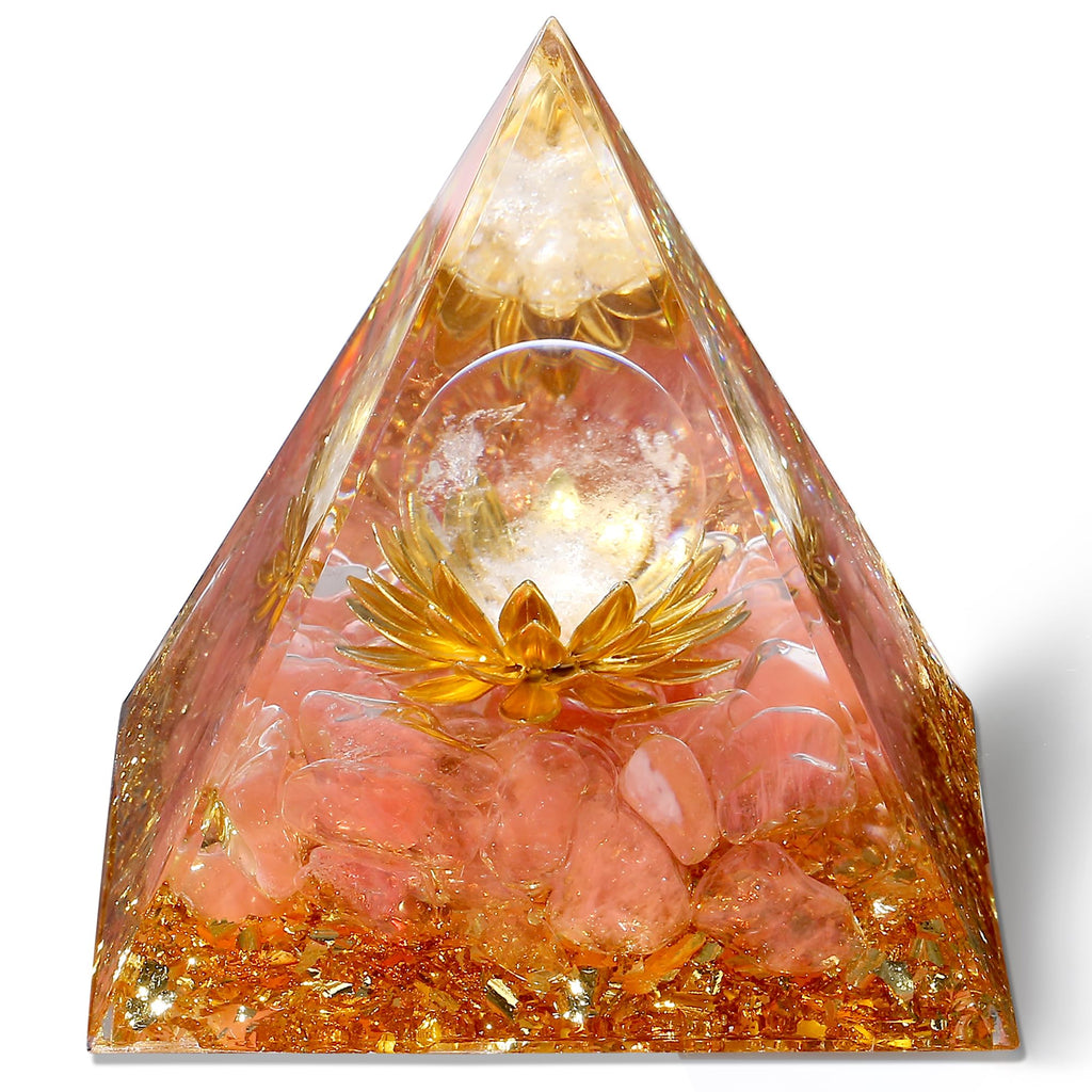 Orgonit Pyramide Amethyst Edelsteine Lotus Pyramiden Positive Energie Kristalle Heilsteine Bringt Glück Pyramide Weihnachten Spirituelle Geschenke Weihnachtsgeschenk