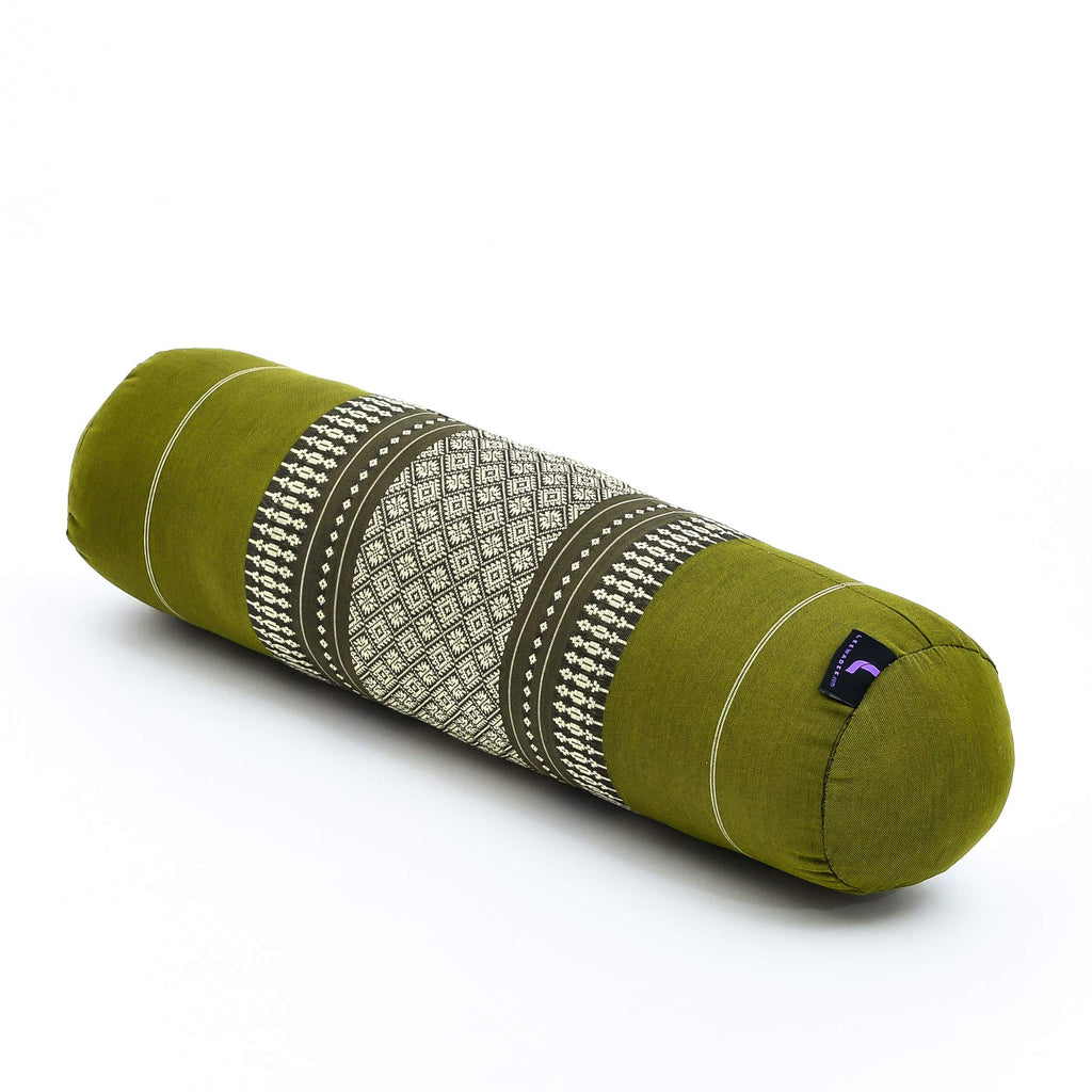 Leewadee Pilatesrolle Yoga Bolster Yogakissen Ökologisches Naturprodukt, Kapok