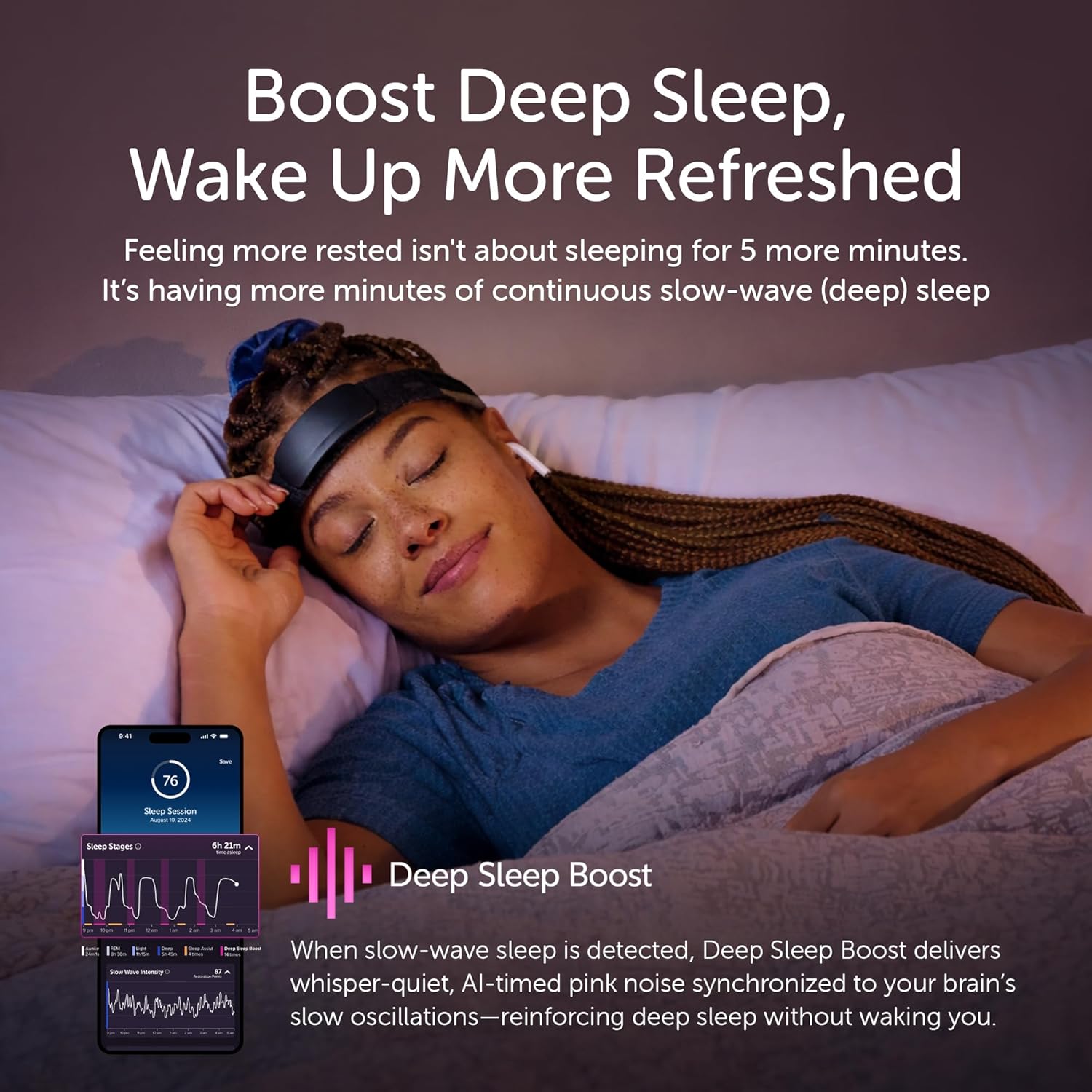Muse S Athena: The Brain Sensing Headband - Deep Sleep Boost, Sleep Assist and Tracking - Neurofeedback Devices for Meditation Tracking & Monitoring with EEG and fNIRS Sensors - Carbon (Dark Grey)