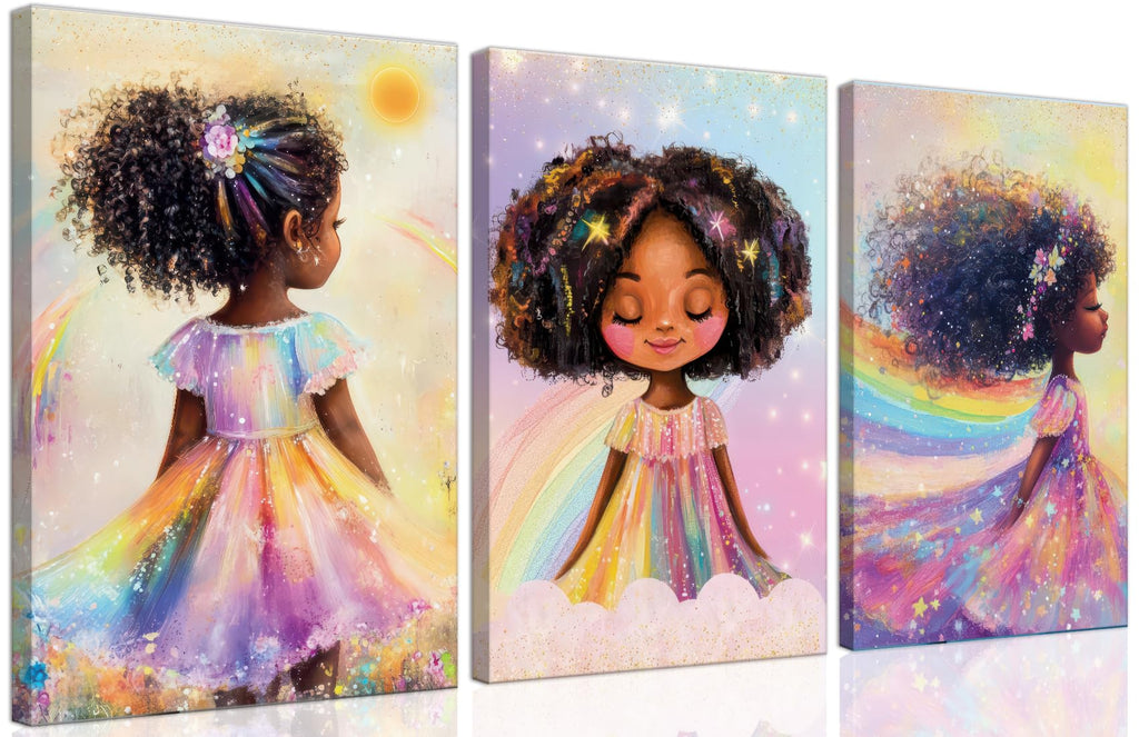 Yoga and Flower themed Meditation Wall Art Set of 3, Spiritual Meditation Women's Match with Flower and Lotus Patterns Canvas Poster Prints Painting,for Yoga Meditation Room,Bedroom,Framed 12X16in