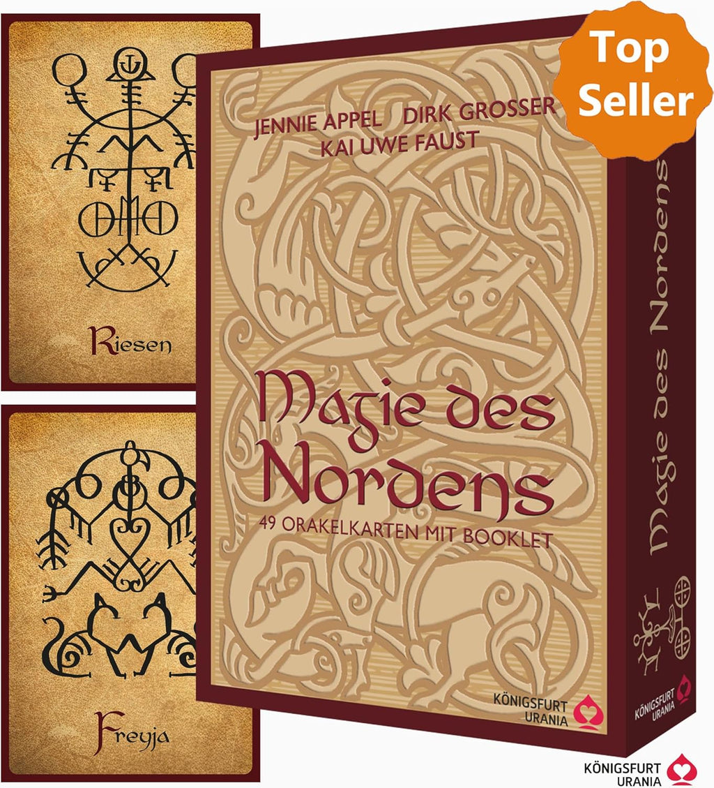 Magie des Nordens - Tauche in die Ursprünge der nordischen Spiritualität ein: 49 Orakelkarten und 160-seitiges Booklet