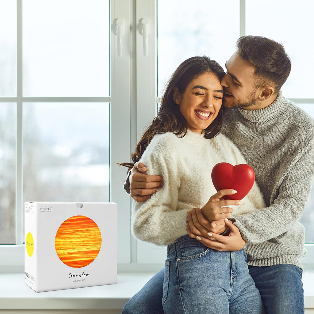 mamre Sunset Lamp - Unique Table Lamp Gift Idea for Anniversary, Valentine's Day, Birthdays - Perfect Home Decoration for Women and Men