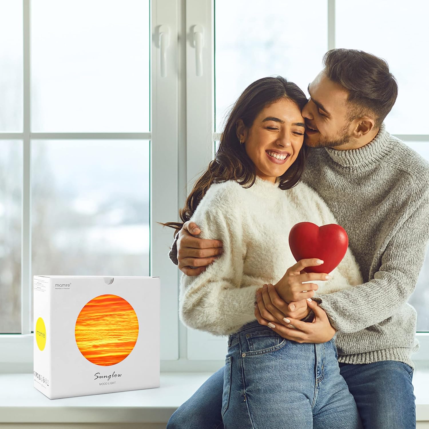 mamre Sunset Lamp - Unique Table Lamp Gift Idea for Anniversary, Valentine's Day, Birthdays - Perfect Home Decoration for Women and Men