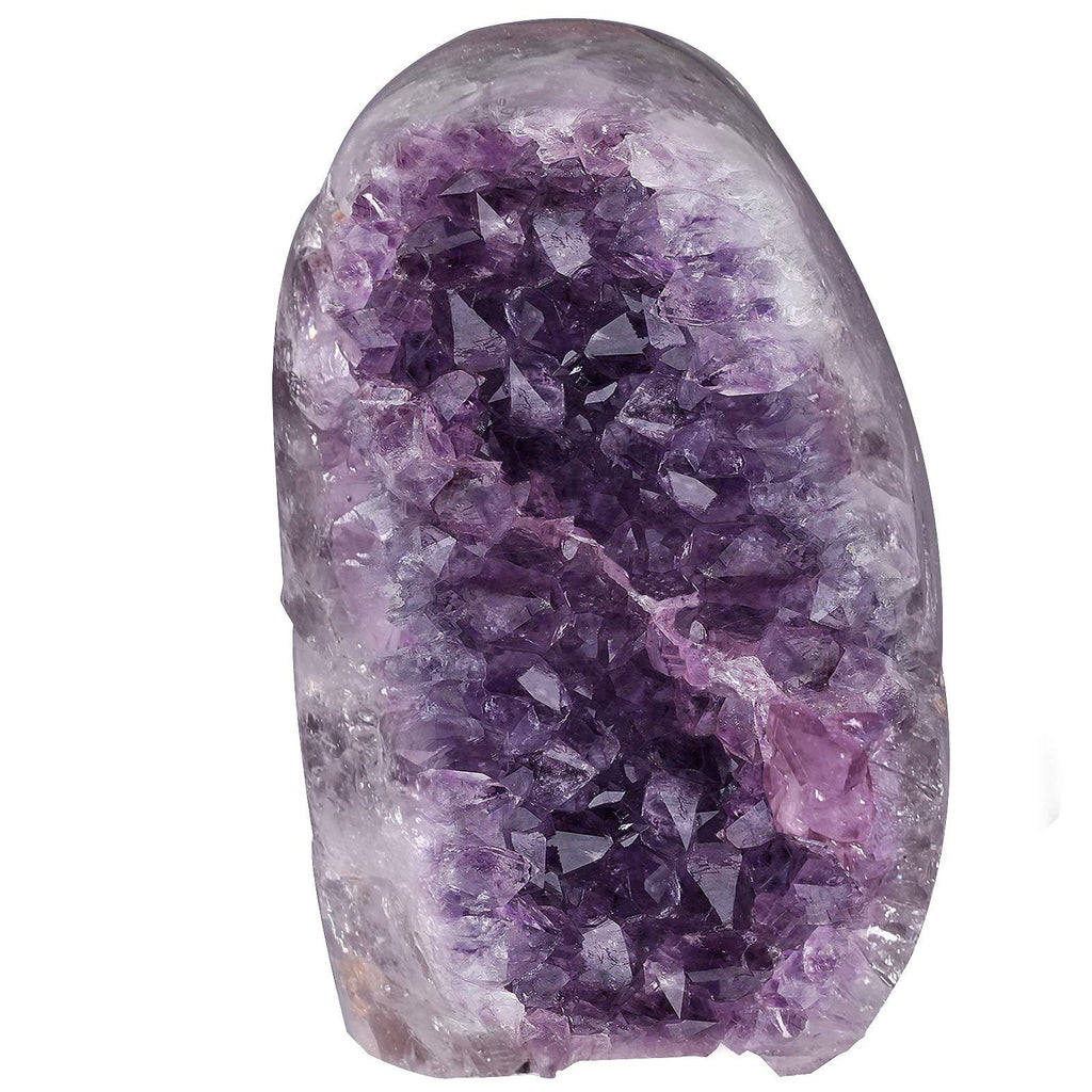 Natürlichen Amethyst Drusensegment Rohstück, Unregelmäßige Naturstück Dekorative Steine Drusenstück, Reiki Heilung Kristall Cluster Specimen Edelstein Fengshui Ornamente