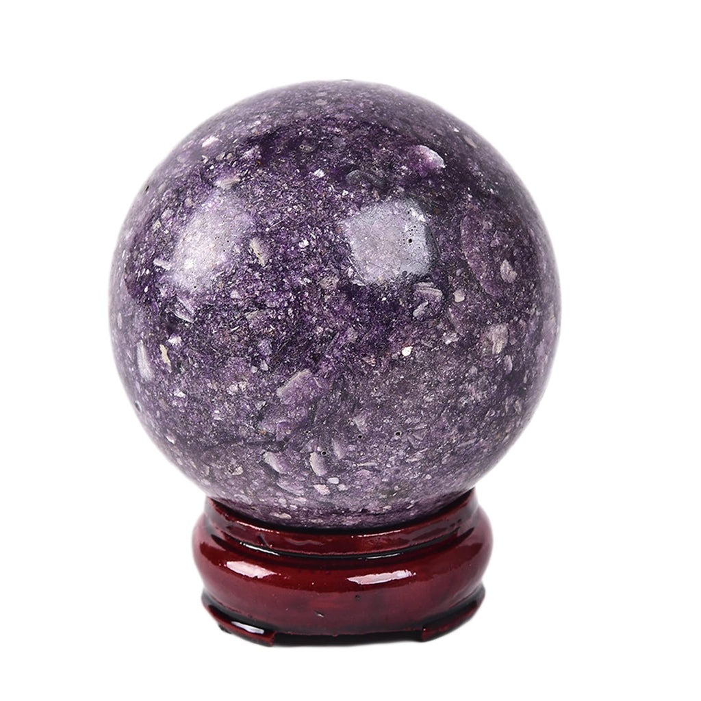 JIC Gem Large Crystal Ball with Stand Pietersite Crystal Ball Gemstone Decorative Ball for Home Decoration Altar Reiki Feng Shui Crystal Gift 80-90mm