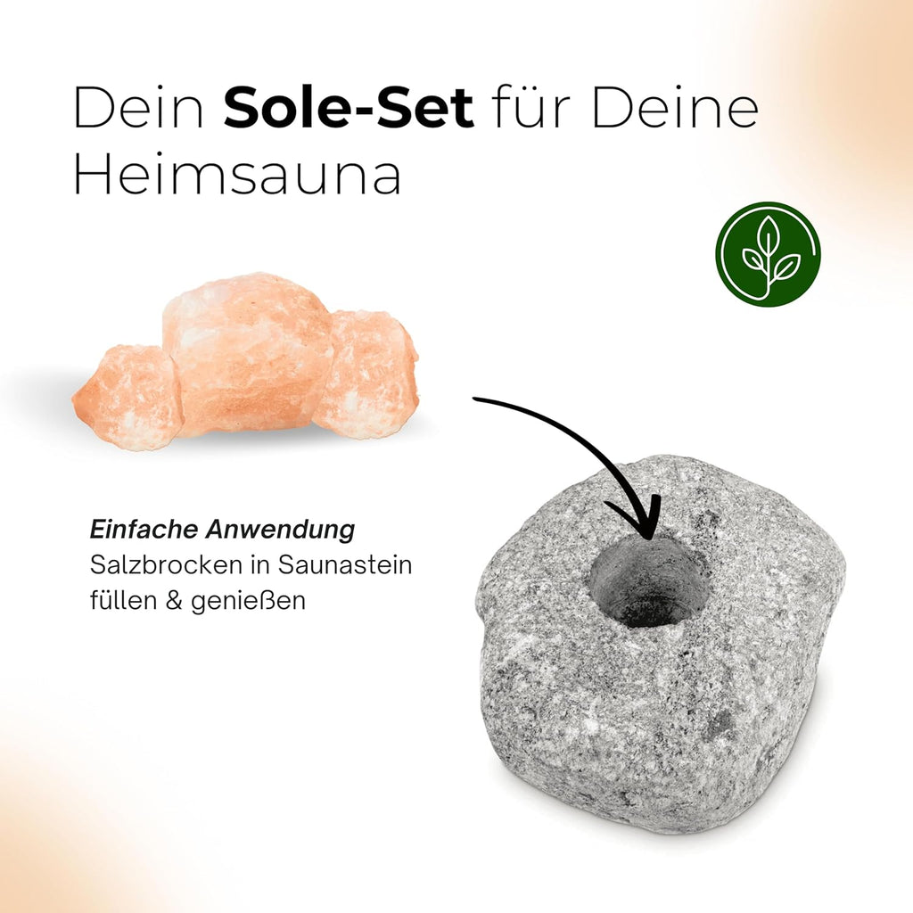 1 kg Himalaya Salzkristalle 2-5cm Brocken – Naturbelassene Salzkristalle aus Himalaya - Pakistan, Saunasalz für Sauna & Solebad, Hochwertiges Ursalz für Wellness & Detox