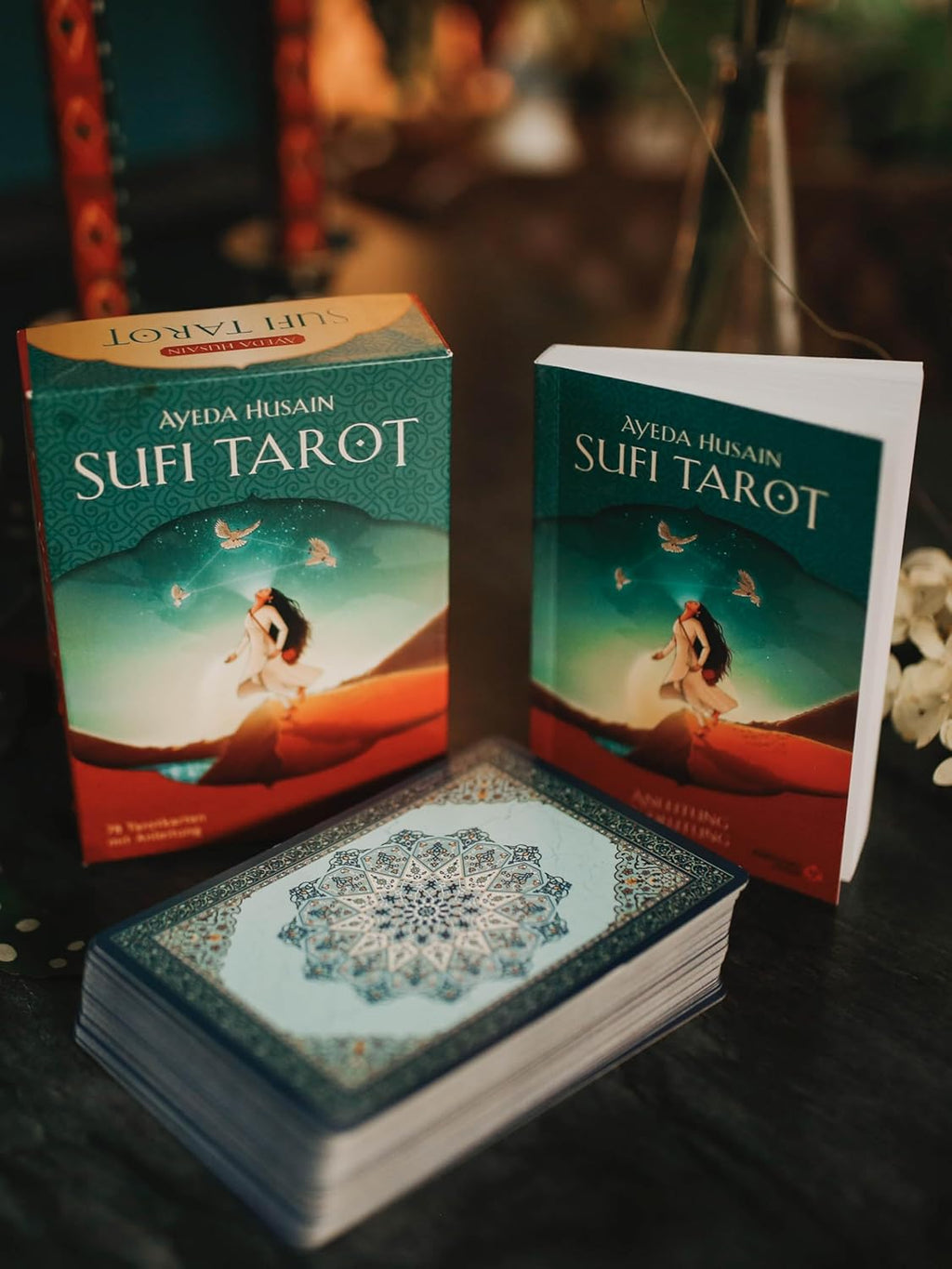 Sufi-Tarot - Der Weg des Herzens: 78 Tarotkarten mit Anleitung (Östliche Weisheit trifft westliches Tarot, Tarotdeck mit ausführlichem Booklet, Deutsch)