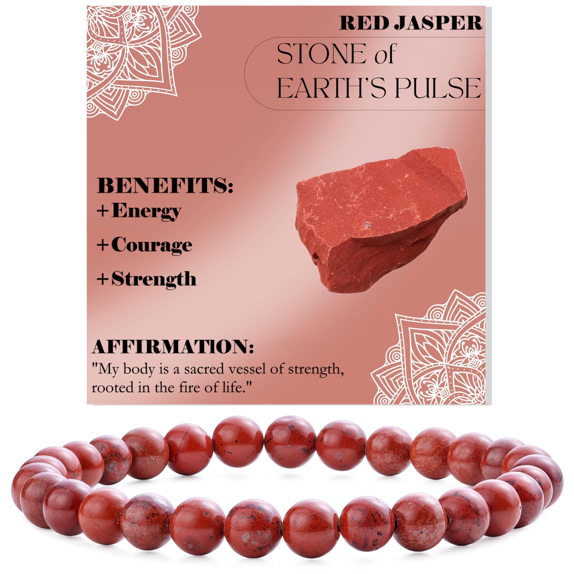 Bivei Pearl Bracelet for Women 6 mm Semi-Precious Stone Stretchy Elastic Jewellery Yoga Gifts