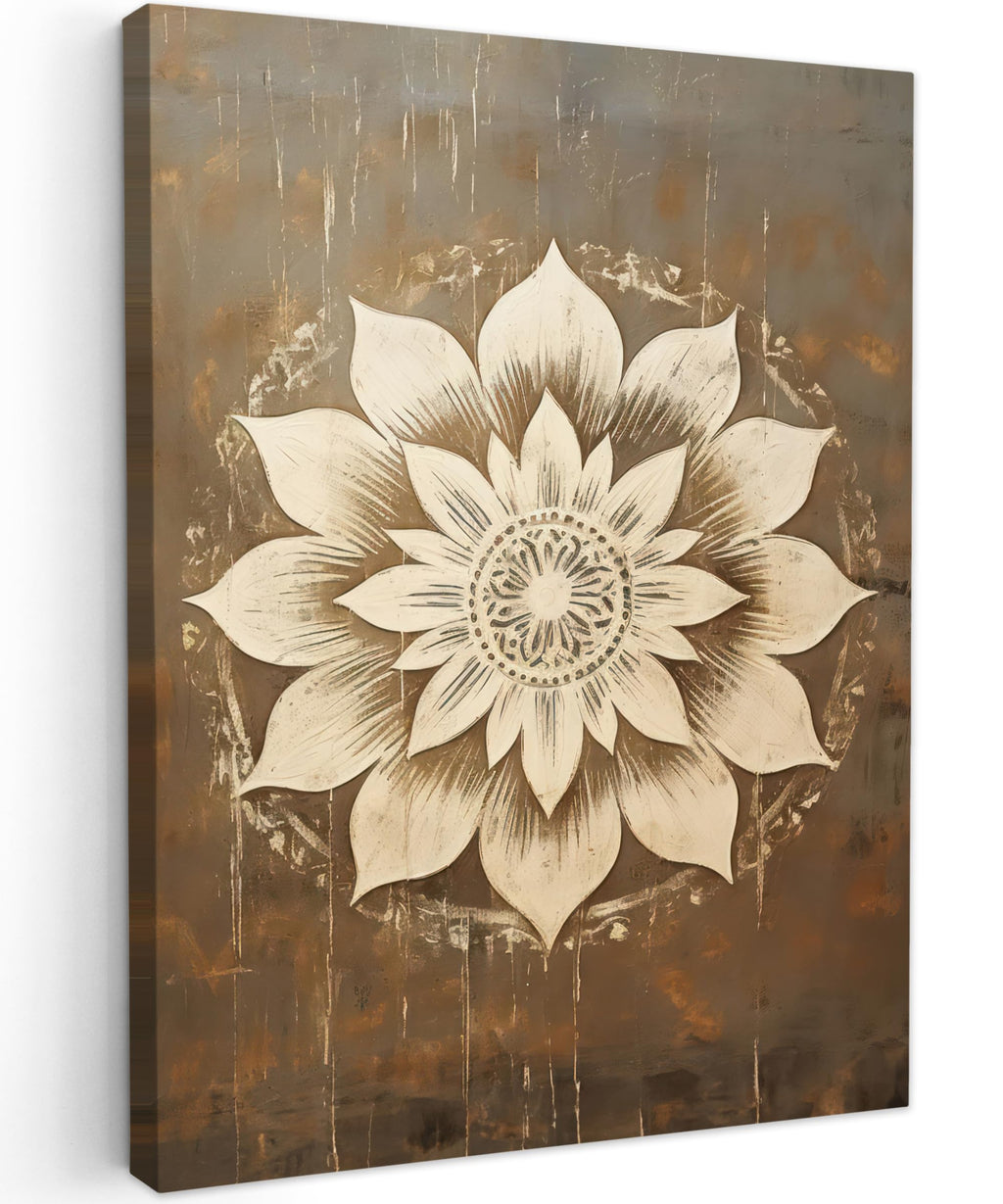 MuchoWow© Wall Pictures Large 120 x 80 cm XXL Bedroom Home Decoration Home Picture Living Room Photo Canvas Wall Pictures Canvas Wall Decor Buddha - Zen - Gold - Luxury - Spiritual