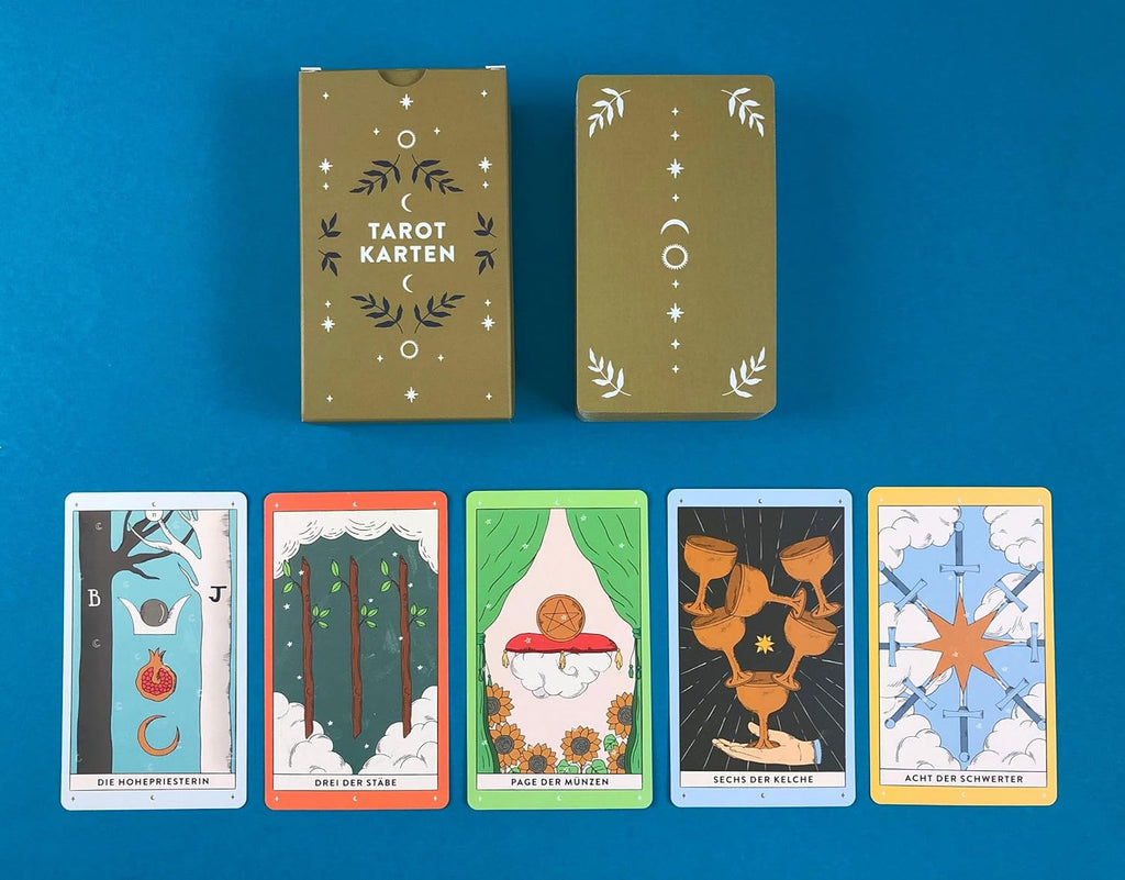 Tarotkarten: Tarotkarten mit Buch, Set für Anfänger: ausführliche Beschreibungen zu Fragen, Karten und Legetechniken