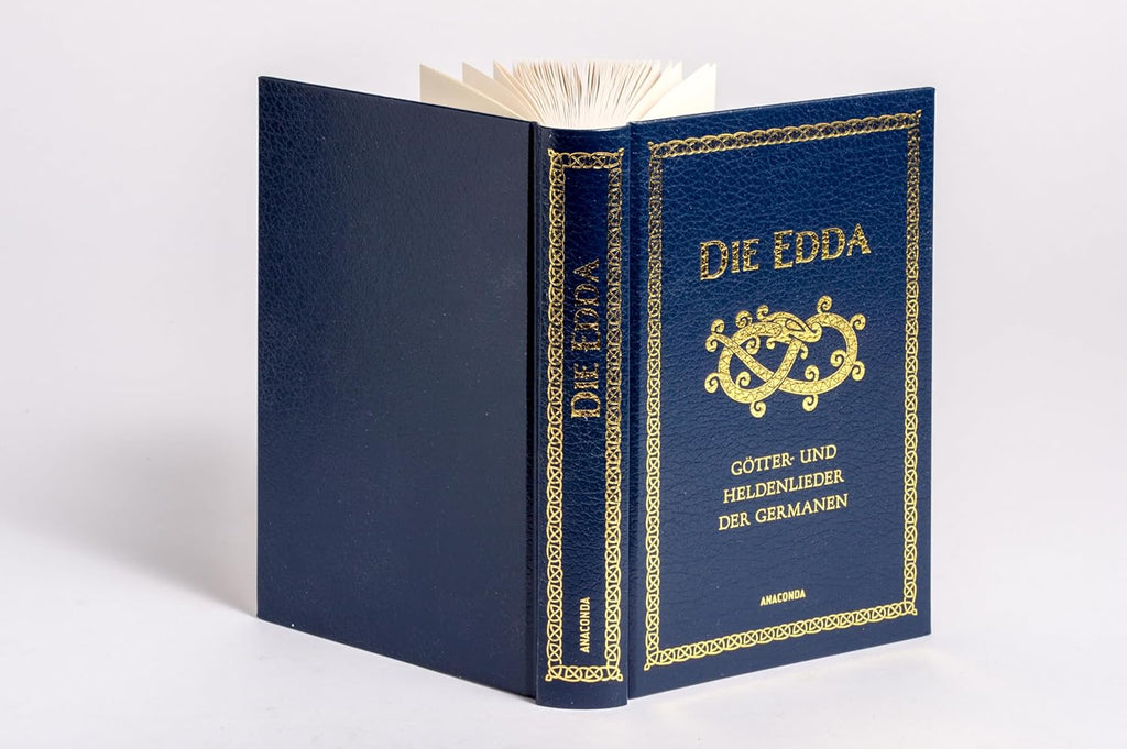 Die Edda - Götter- und Heldenlieder der Germanen: Die wichtigste Quelle altnordischer Mythologie. Gebunden in Cabra-Leder mit Goldprägung (Cabra-Leder-Reihe, Band 33)