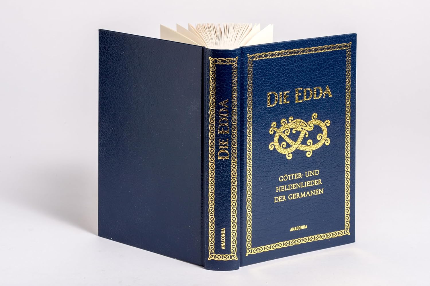 Die Edda - Götter- und Heldenlieder der Germanen: Die wichtigste Quelle altnordischer Mythologie. Gebunden in Cabra-Leder mit Goldprägung (Cabra-Leder-Reihe, Band 33)