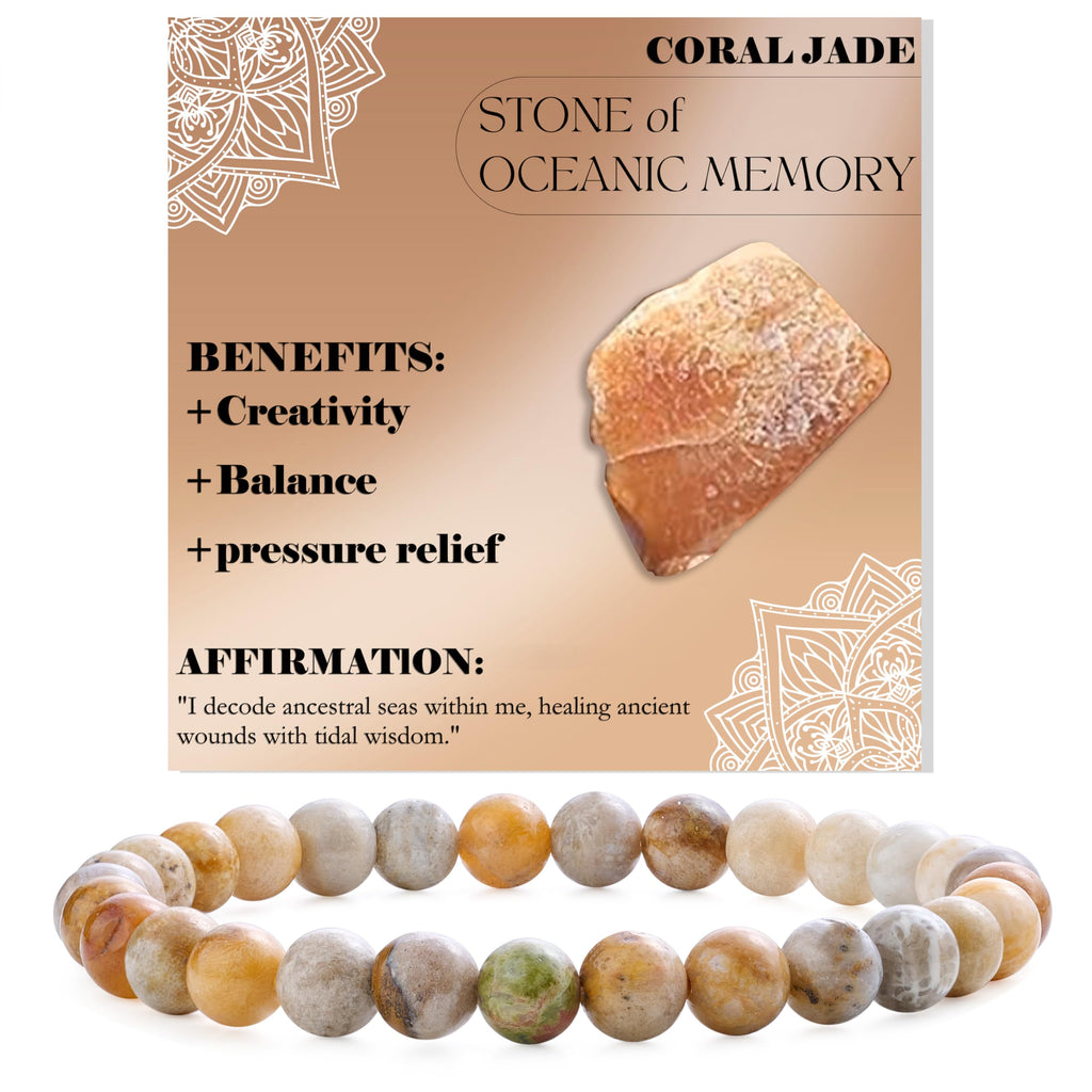 Bivei Pearl Bracelet for Women 6 mm Semi-Precious Stone Stretchy Elastic Jewellery Yoga Gifts
