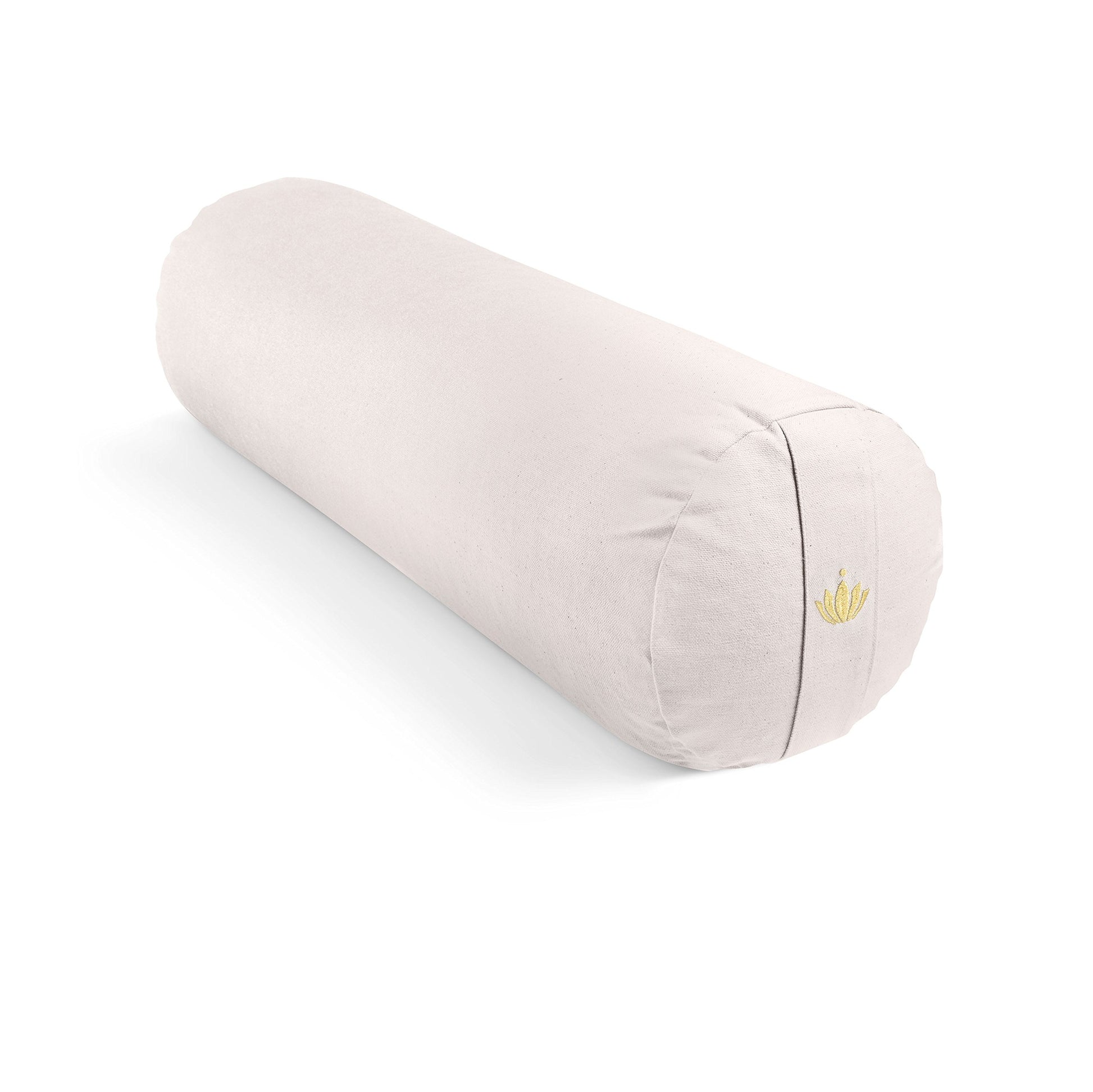 Lotuscrafts, Yoga Roll for Yin Yoga, Diameter 24 cm, with Spelt Filling, Washable Cotton Cover, Yoga Bolster Roll for Restorative Yoga, GOTS Certified