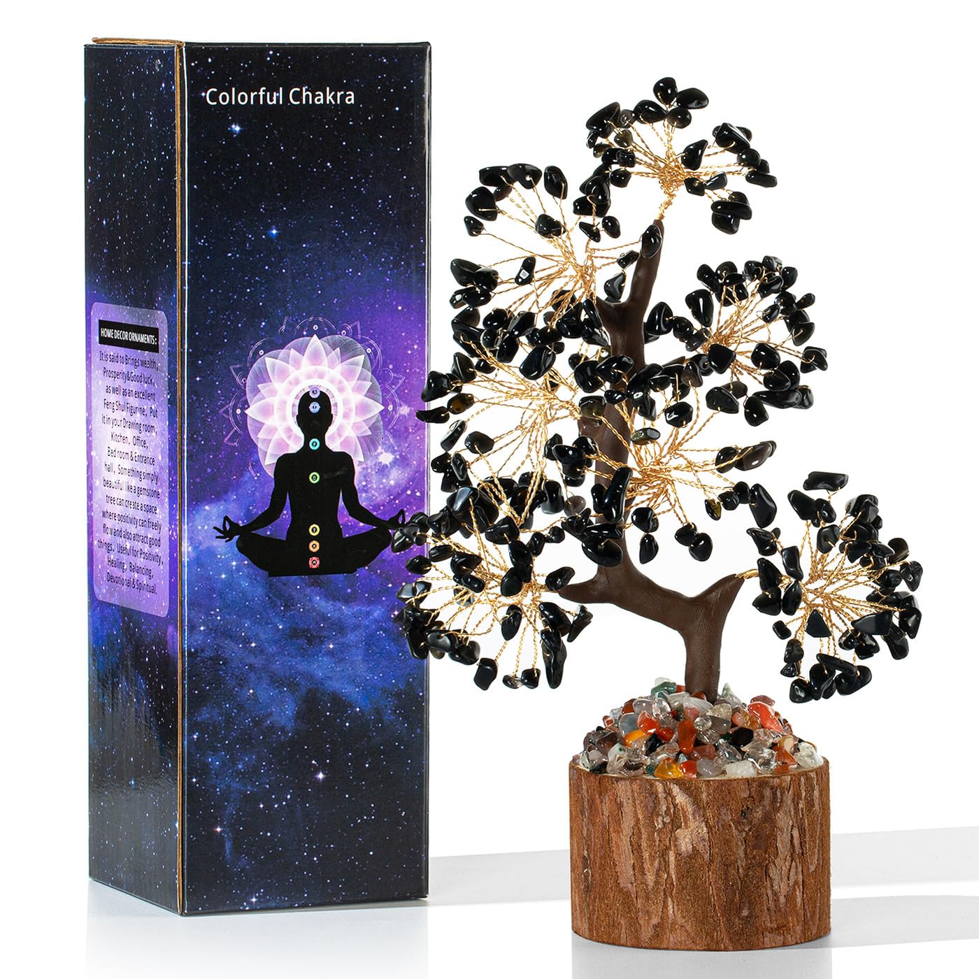 XIANNVXI Chakra Steine Kristallbaum Deko Geschenk Kristalle Deko Geschenk Esoterik Spirituelle Geschenke Dekopflanzen Lebensbaum Schreibtisch Deko Geschenke