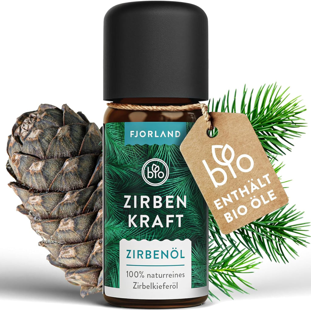 Organic Swiss Pine Oil 10 ml - 100% Natural & Essential - Wild Growth from Austria - Swiss Pine Oil for Diffuser, Oil Burner & Room Fragrance
