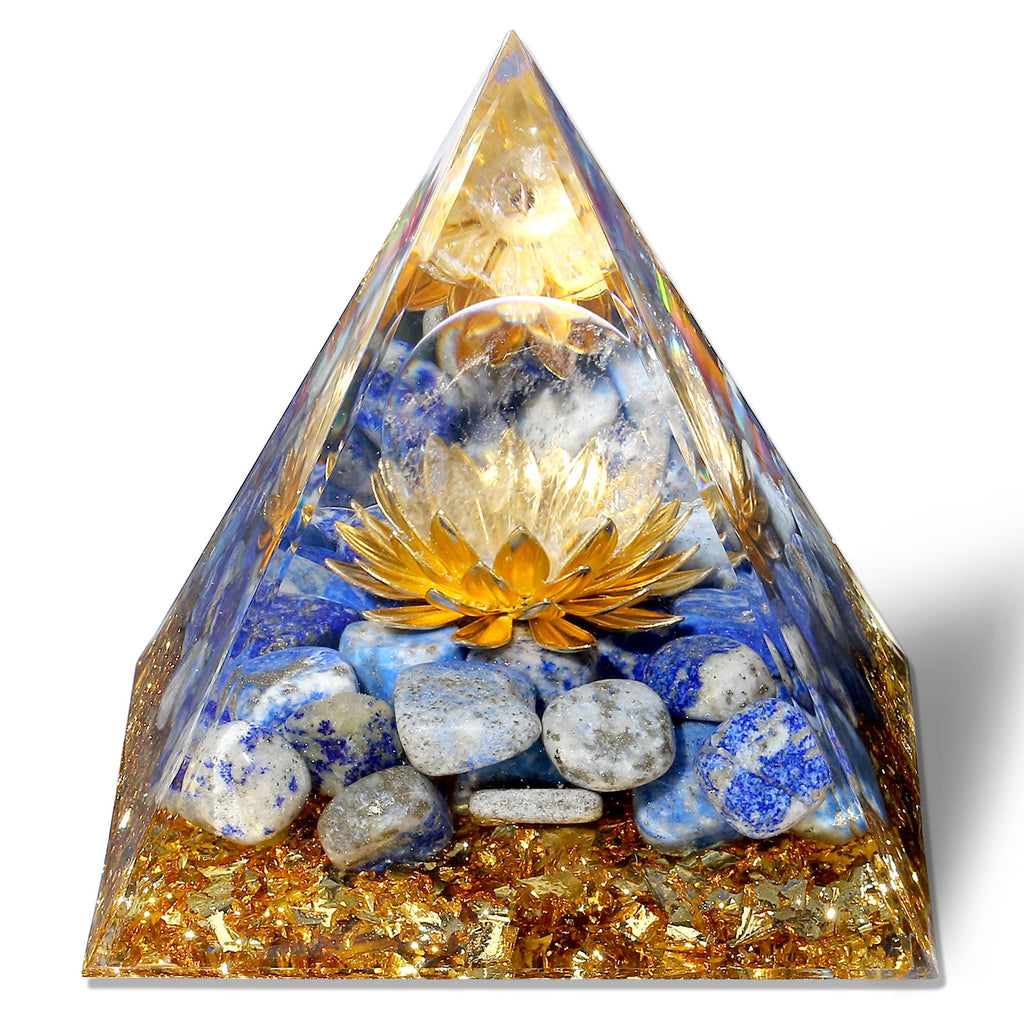 Orgonit Pyramide Rosenquarz Edelsteine Lotus Pyramiden Positive Energie Kristalle Heilsteine Bringt Glück Pyramide Weihnachten Spirituelle Geschenke Weihnachtsgeschenk
