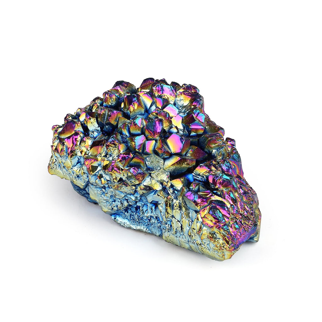 AB Crystal Druse Quartz Druze Crystal Geode Natural Raw Stone Gemstones Energy Irregular Geode Caves Reiki Decoration