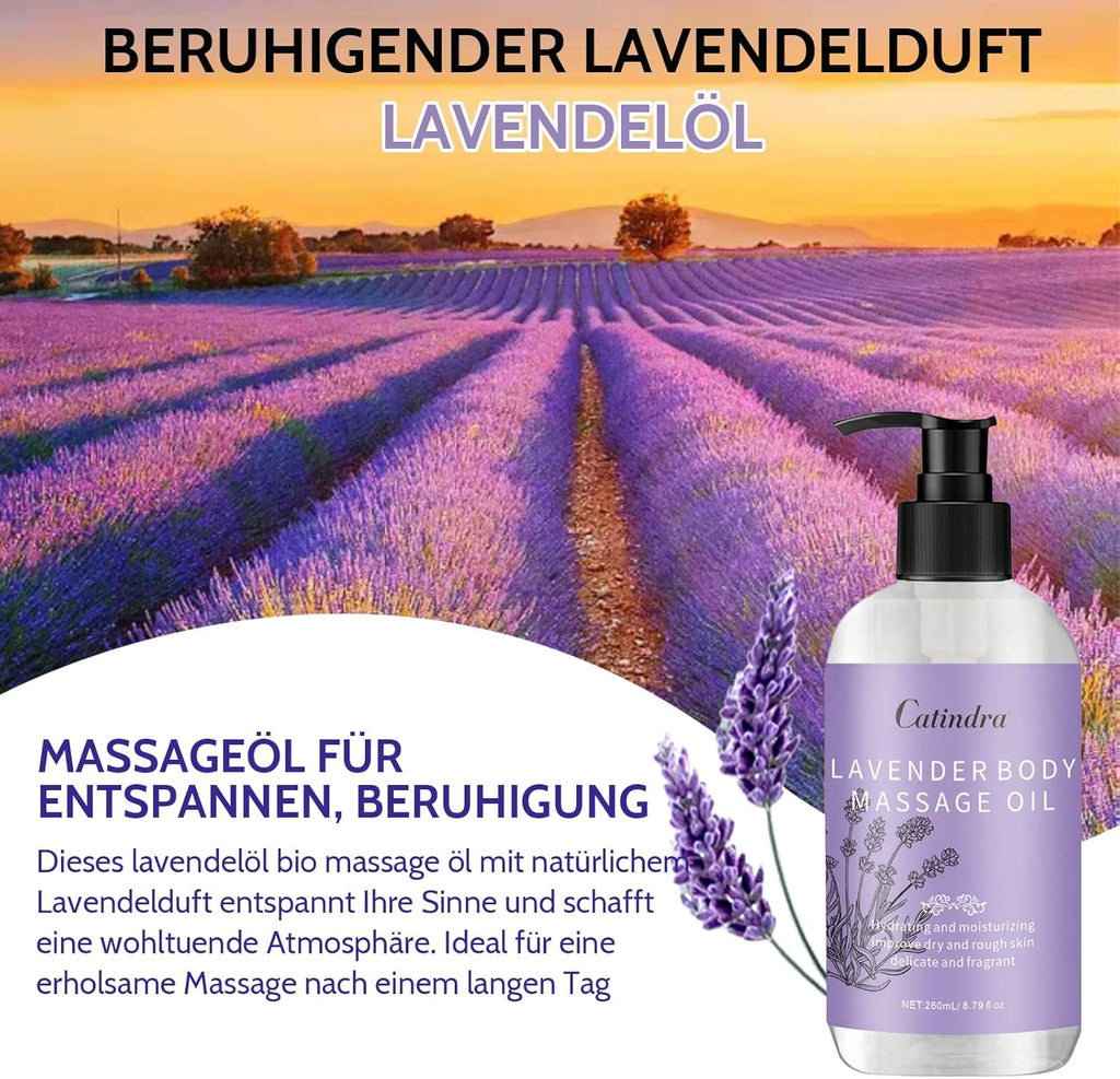 Moisturising Massage Oil, Nourishing Essential Oil, 260 ml