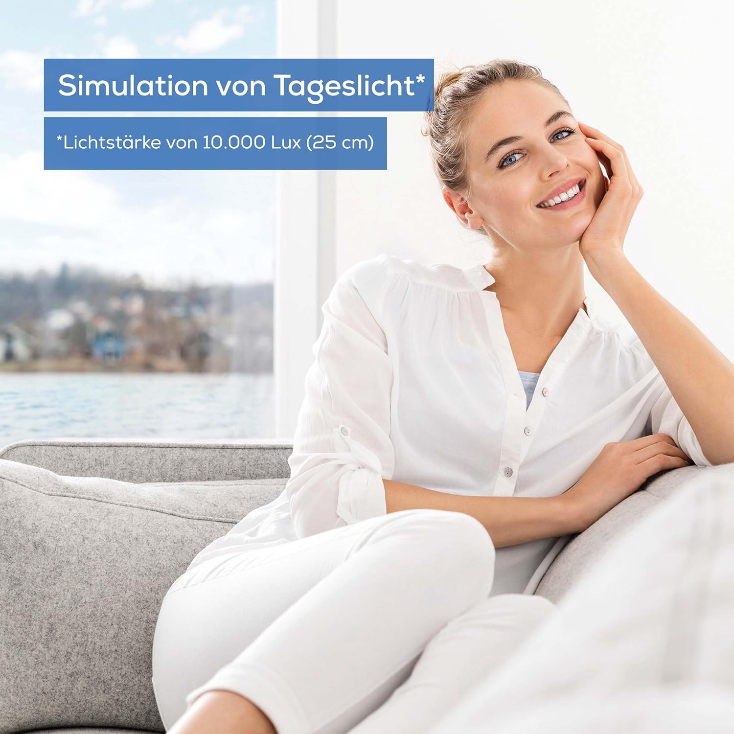 Beurer TL 95 Tageslichtlampe, Simulation von Tageslicht, 10000 Lux, Medizinprodukt, Tageslichtleuchte bei Lichtmangelerscheinung, SunLike® LED-Technologie, mit Dimmer