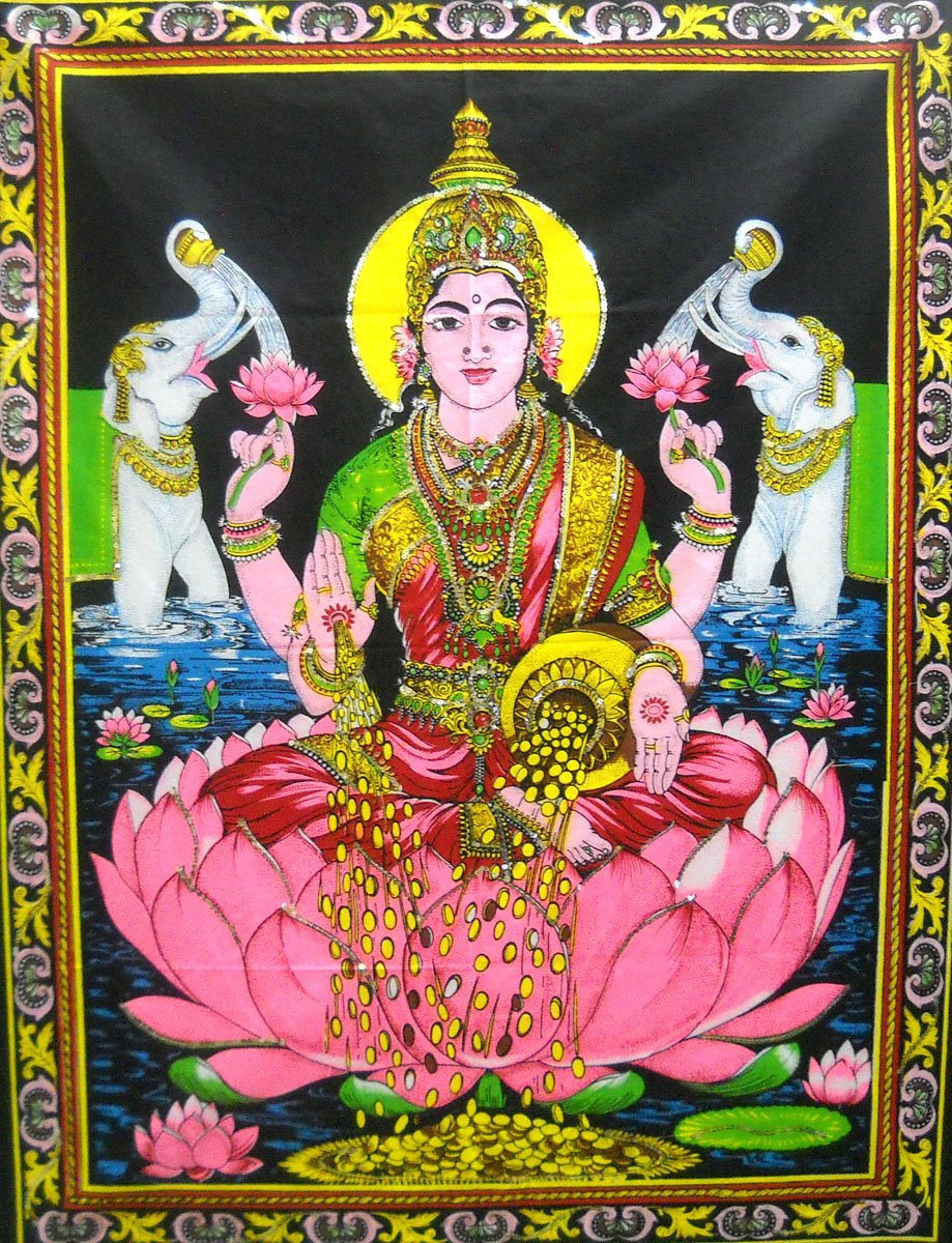 Ram Darbar religious batik Cotton Wall Hanging Painting : Size 43"x30" Inches