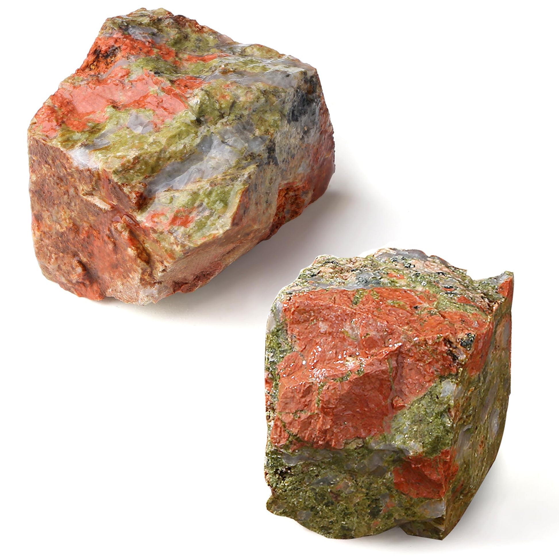 QINJIEJIE Roter Jaspis Große Stein 2 Stück 100% Natursteine Kristalle Heilsteine Raw Steine für Meditation Reiki Dekosteine