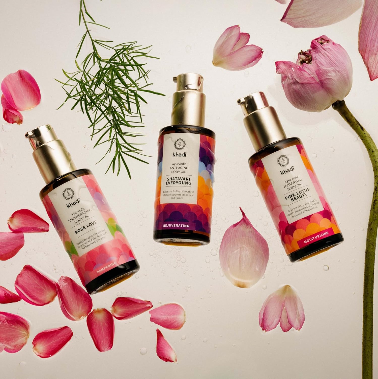 khadi SHATAVARI EVERYOUNG Ayurvedisches Elixier Skin & Soul Oil - Anti-Aging-Öl - strafft & revitalisiert - 100% pflanzlich, natürlich & vegan - 100ml