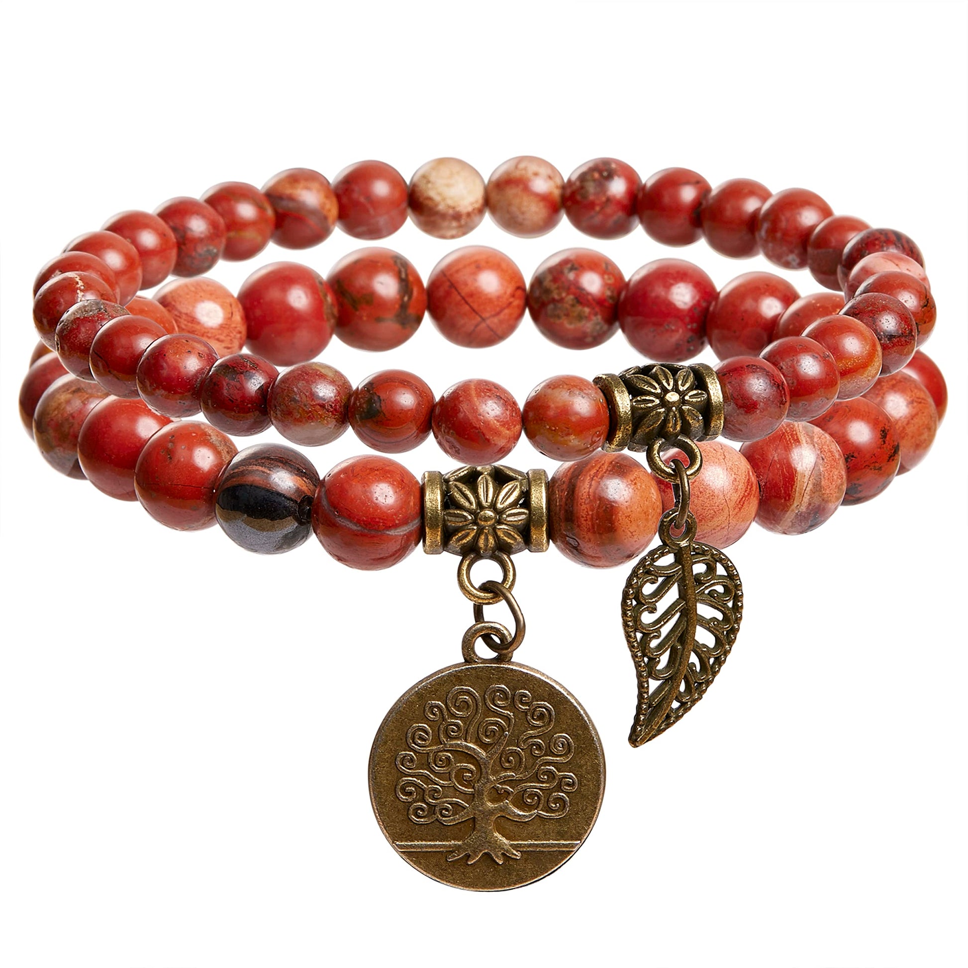 Farfume Chakra Armband Echte Steine, Echte Steine-Edelsteine Armband fur Damen