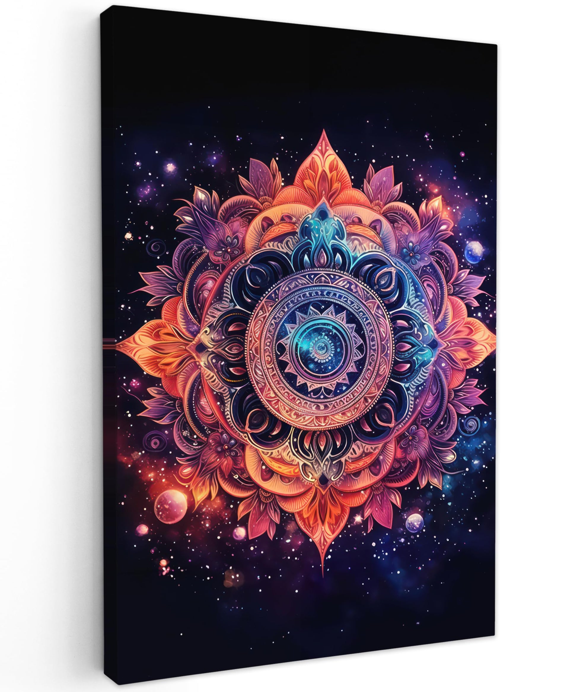 MuchoWow© Wall Pictures Large 120 x 80 cm XXL Bedroom Home Decoration Home Picture Living Room Photo Canvas Wall Pictures Canvas Wall Decor Buddha - Zen - Gold - Luxury - Spiritual