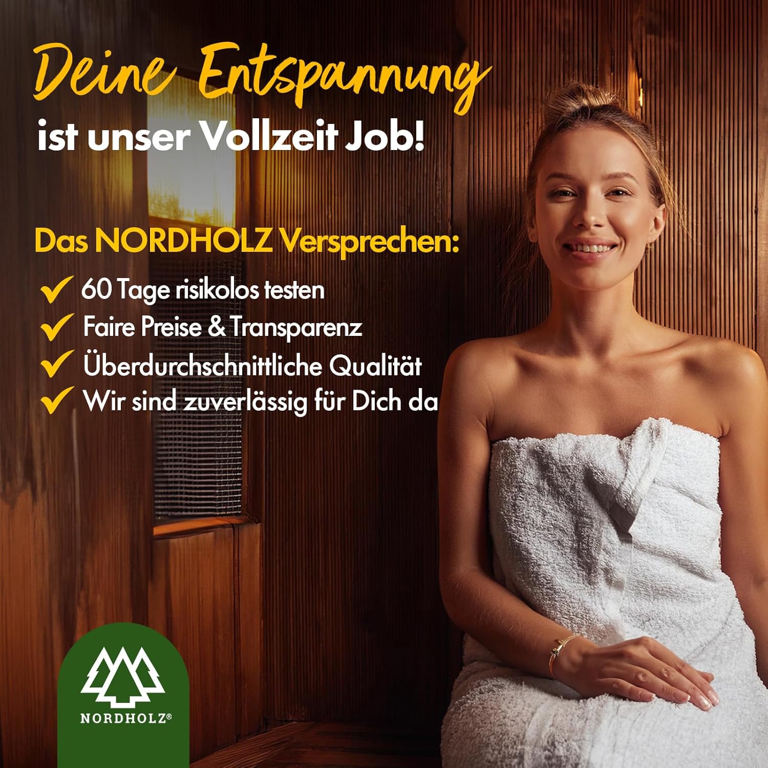 NORDHOLZ® Saunaaufguss Discovery Box 24x15ml [ #1-#24 NATURREINE ÄTHERISCHE ÖLE] Sauna Aufgussmittel - Sauna Aufguss aus Franken - Sauna Zubehör