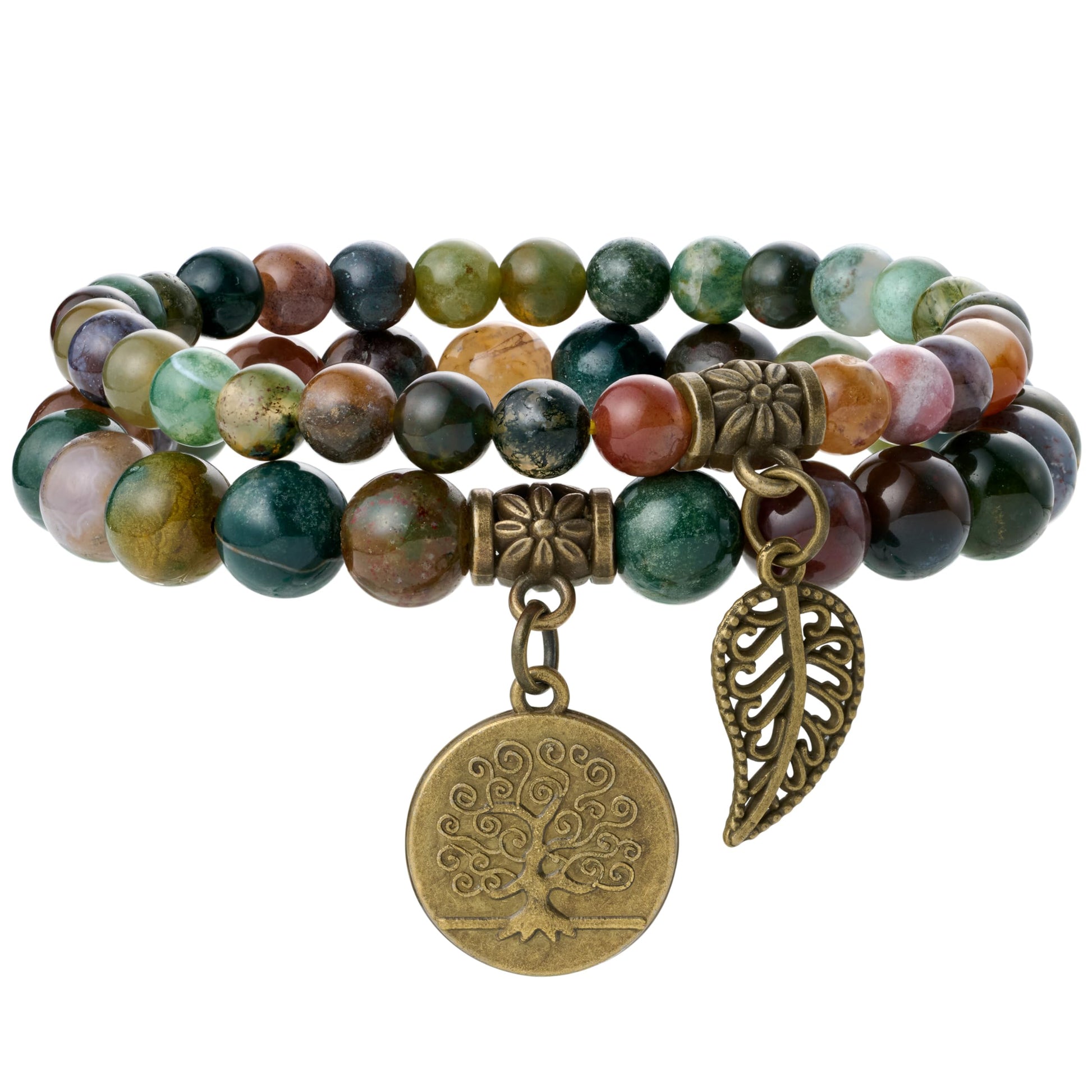 Farfume Chakra Armband Echte Steine, Echte Steine-Edelsteine Armband fur Damen
