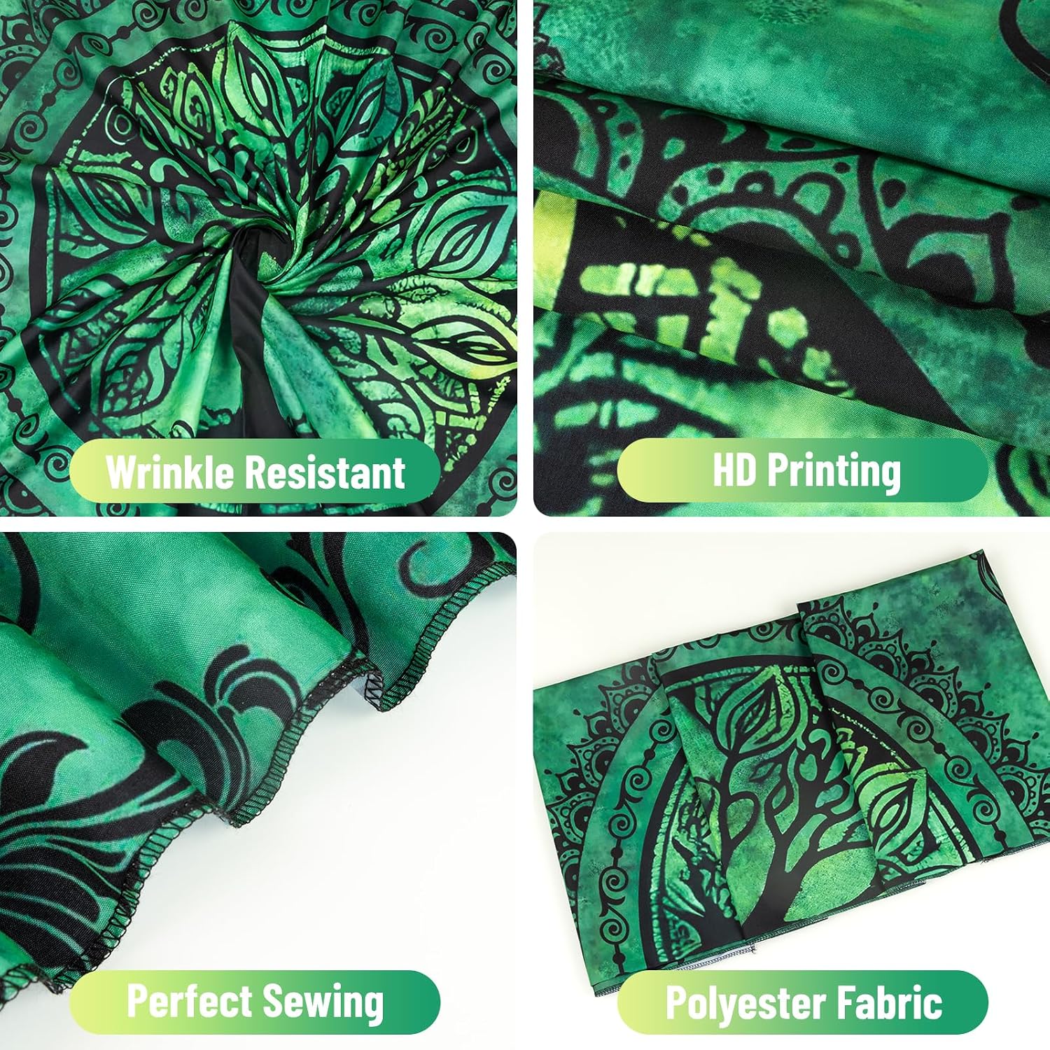 Green Boho Tapestry for Bedroom, Large Hippie Tree of Life Wall Tapestries