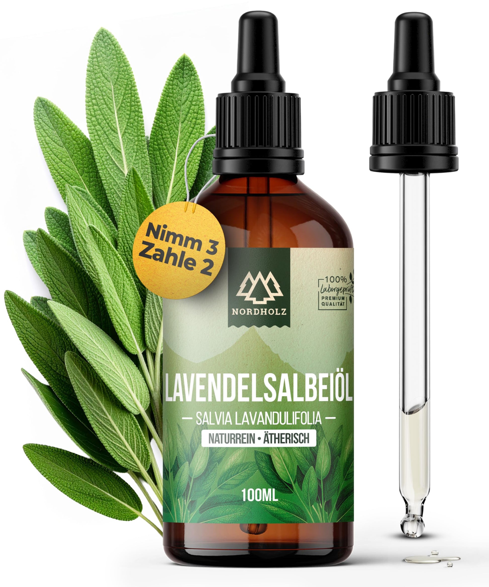 Mountain Pine Oil [100% Natural] - Pharmaceutical Quality Essential Oil from Steam Distillation - Vegan, Laboratory Tested - For Sauna, Diffuser & Aromatherapy