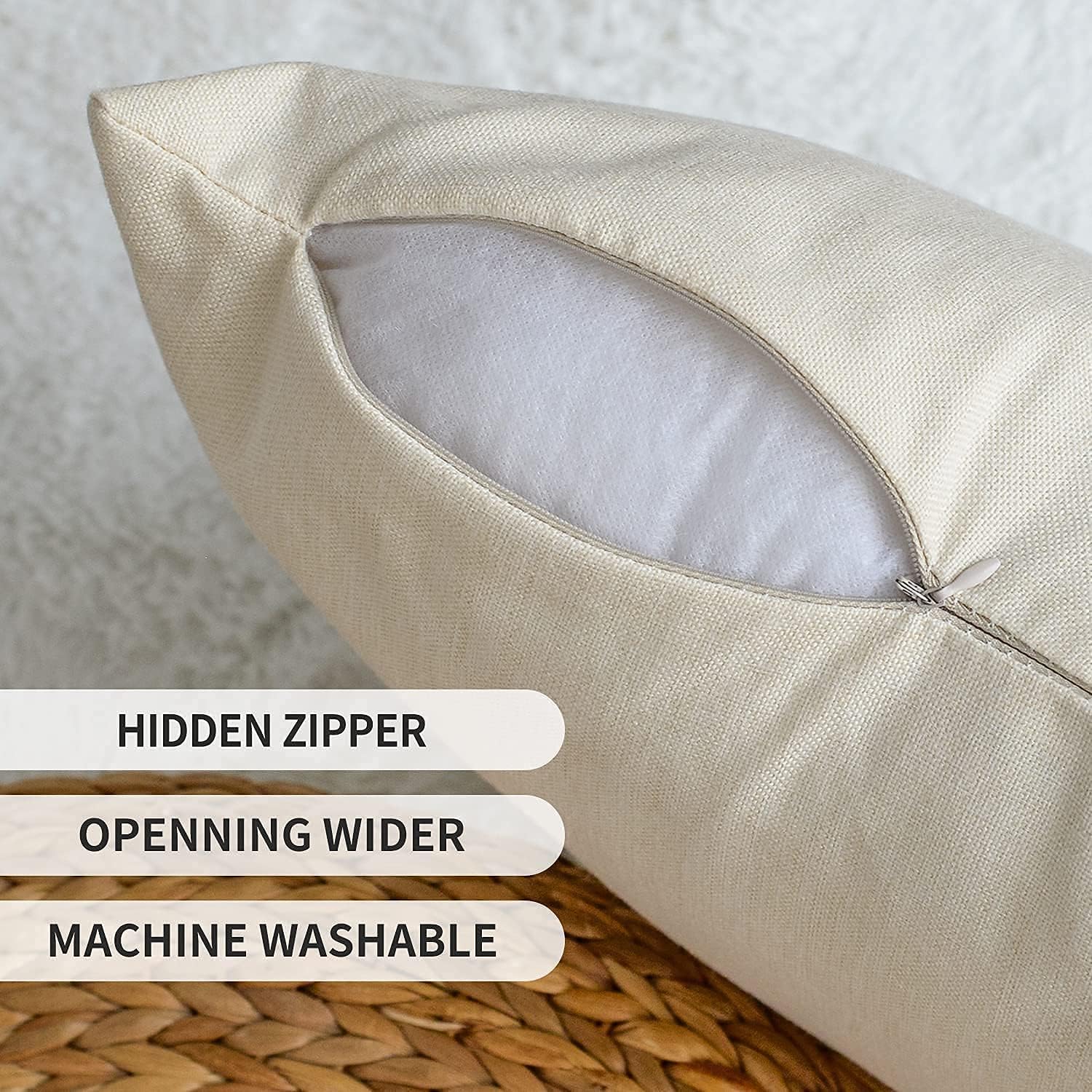 Artoid Mode Gold Wikinger Futhark Runen Odin Baum des Lebens Kissenbezüge 4er Set, 40x40cm Wolf Rabe Cushion Cover Couch Wohnzimmer Deko