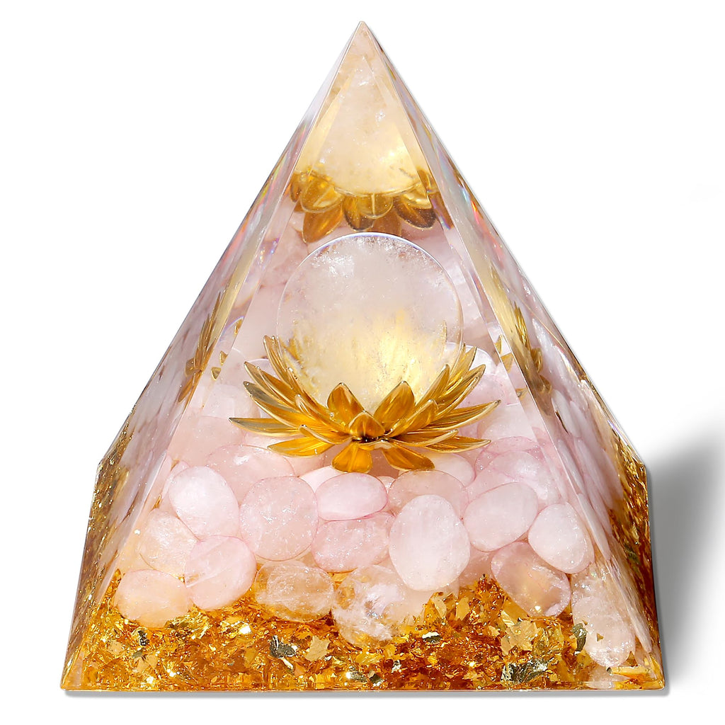 Orgonit Pyramide Amethyst Edelsteine Lotus Pyramiden Positive Energie Kristalle Heilsteine Bringt Glück Pyramide Weihnachten Spirituelle Geschenke Weihnachtsgeschenk