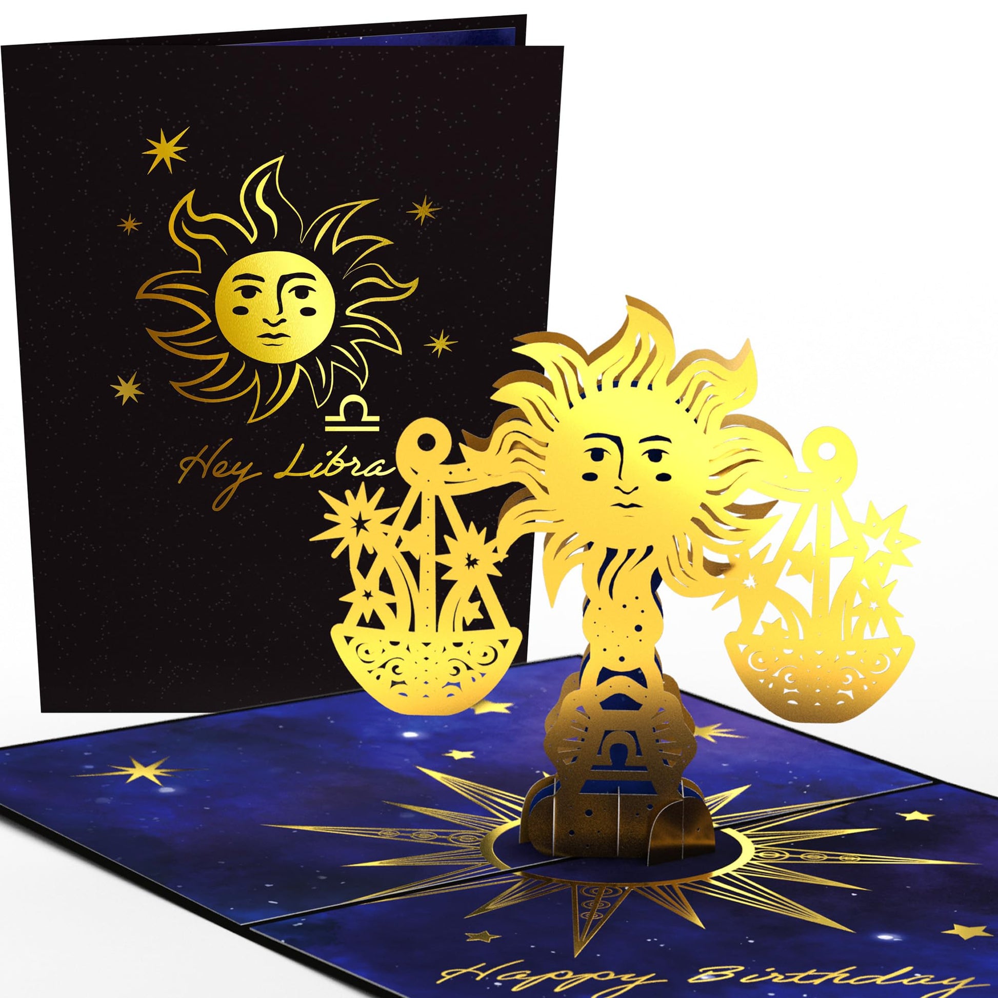 Lovepop® Sternzeichen Widder Geburtstag 3D Pop-Up Karte Geburtstagskarte Zodiac Aries | Hochwertige Gold-Effekte | Fach für Geld & Gutscheine | Premium-Umschlag