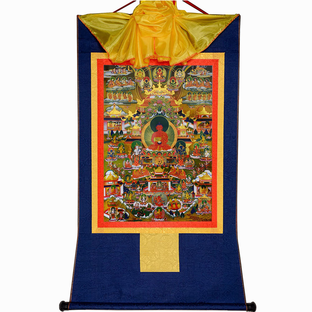 Gandhanra Green Tara Thangka Tibetan Thangka Art - Hot Stamped Buddha Tapestry for Zen Home Decor, Meditation, Spiritual Relaxation, and Peace