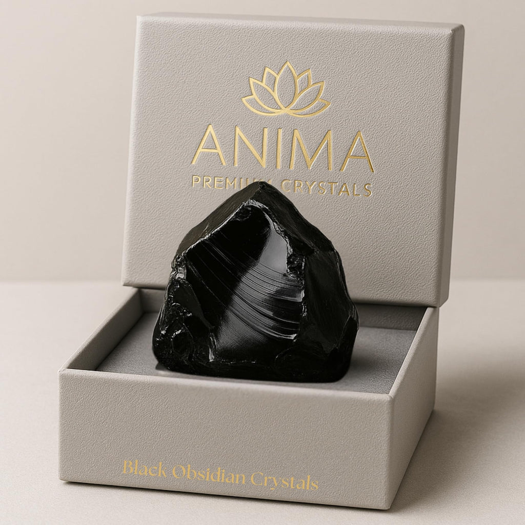 Anima Citrin Kristall – Groß 4–5 cm Strahlend Gelber Naturbelassener Rauer Citrin stein für Fülle, Positivität & Selbstvertrauen – Ethisch Gewonnen, Präsentiert in Eleganter Geschenkbox