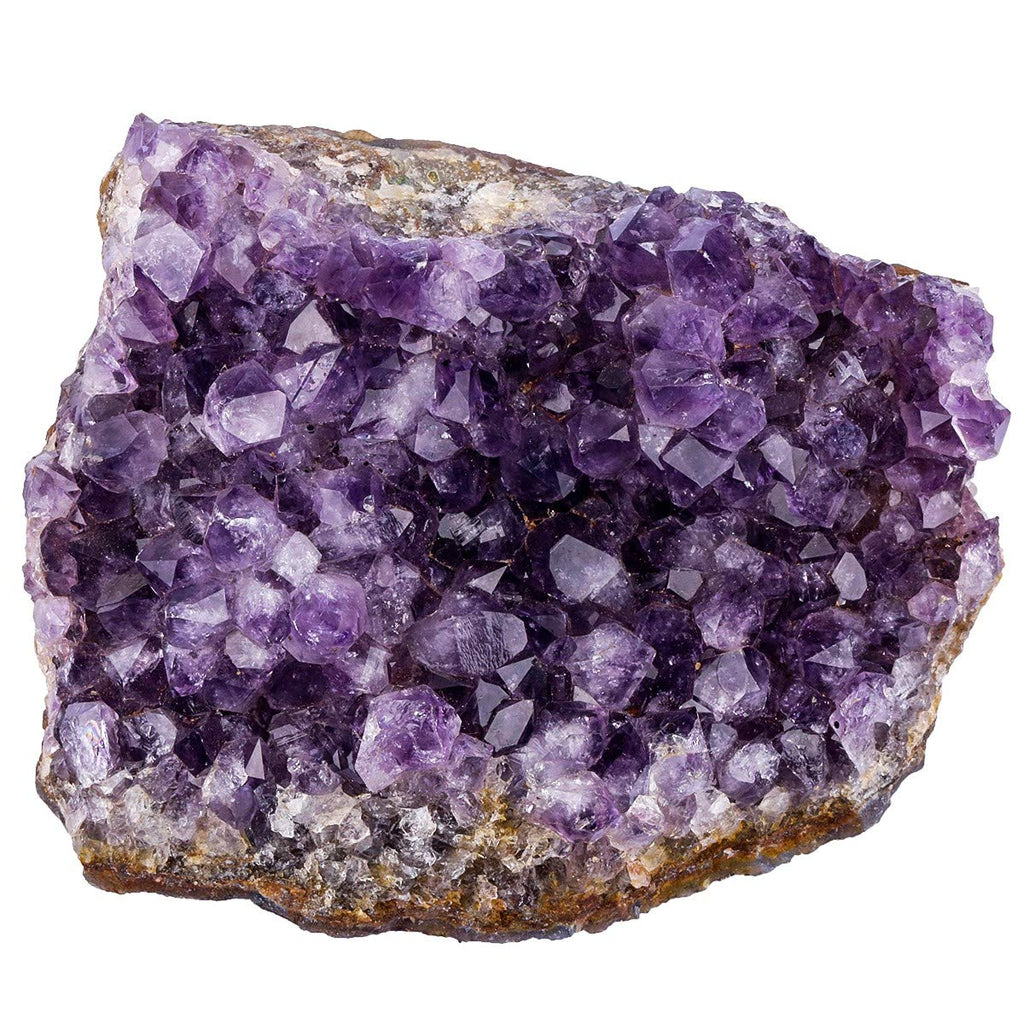 Natürlichen Amethyst Drusensegment Rohstück, Unregelmäßige Naturstück Dekorative Steine Drusenstück, Reiki Heilung Kristall Cluster Specimen Edelstein Fengshui Ornamente