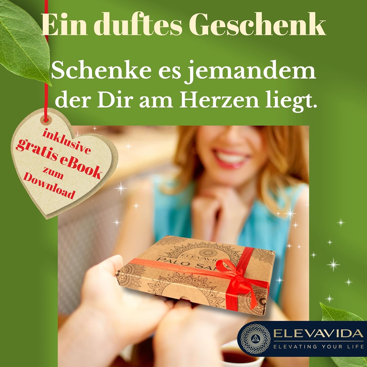 ELEVAVIDA Palo Santo 90g (9–11 Stäbe) aromatisch duftendes Räucherholz aus Peru, nachhaltig gesammelt zur Entspannung, Meditation, energetische Reinigung von Räumen - Bursera Graveolen - heiliges Holz