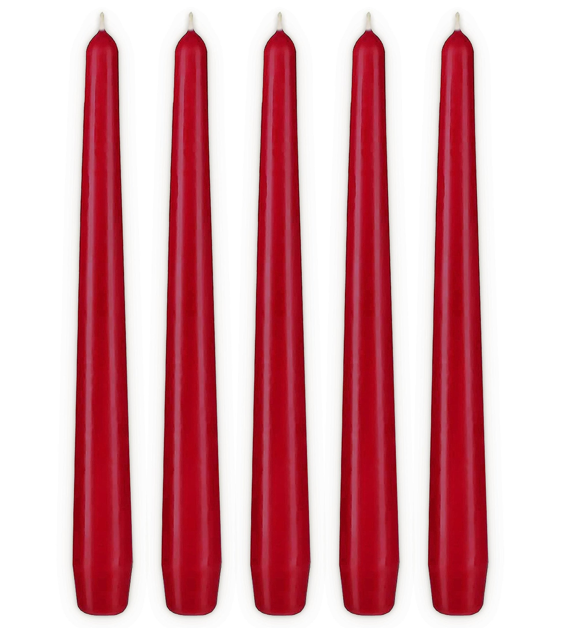 BRUBAKER Premium Spitzkerzen Lila - 50 Stück - bis zu 7,5 Stunden Brenndauer pro Kerze - 24 cm Tafelkerzen Set für Kerzenständer und Kronleuchter - Leuchterkerzen Halterkerzen