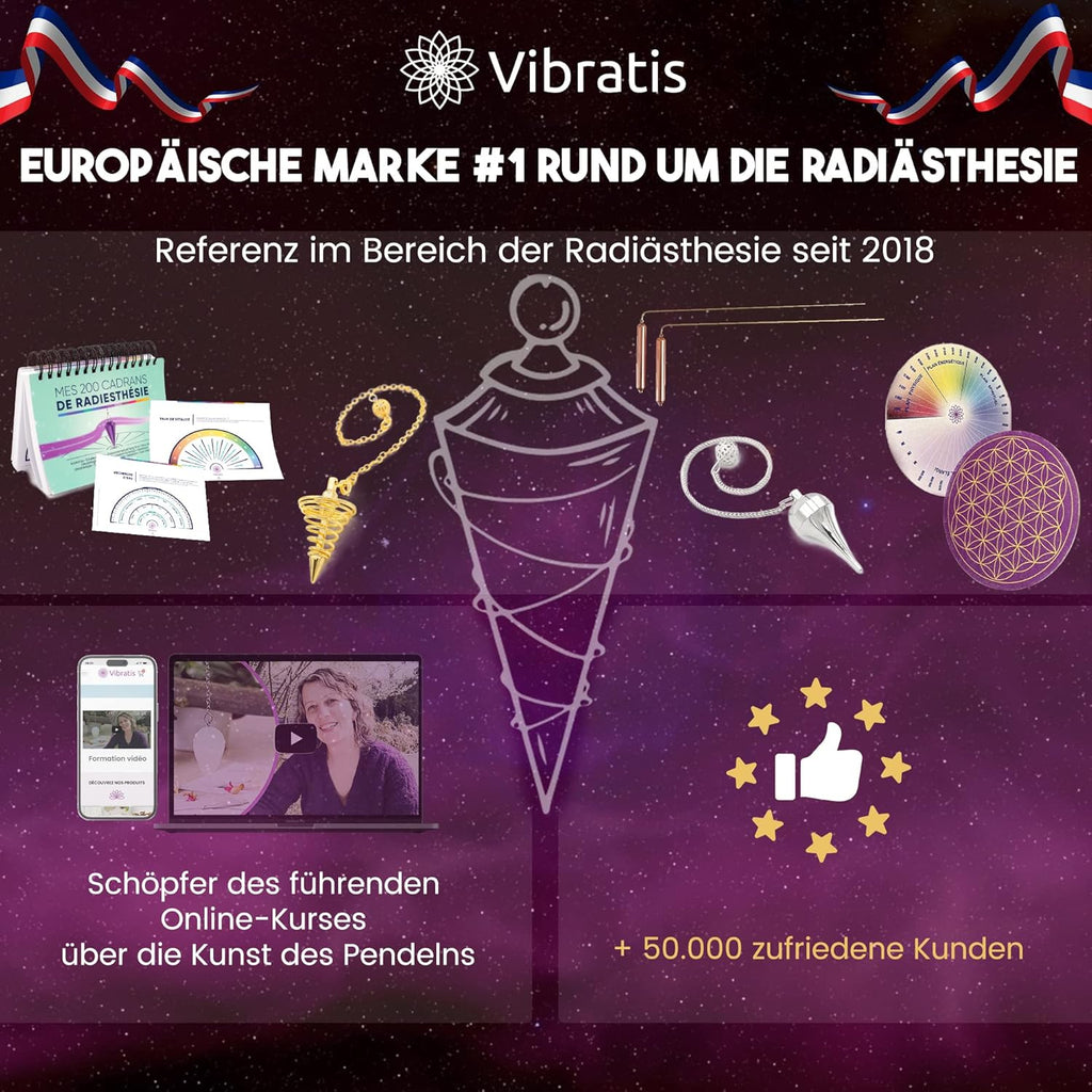 Vibratis Radiesthesia Stone Tiger's Eye Cone Pendulum - Medium