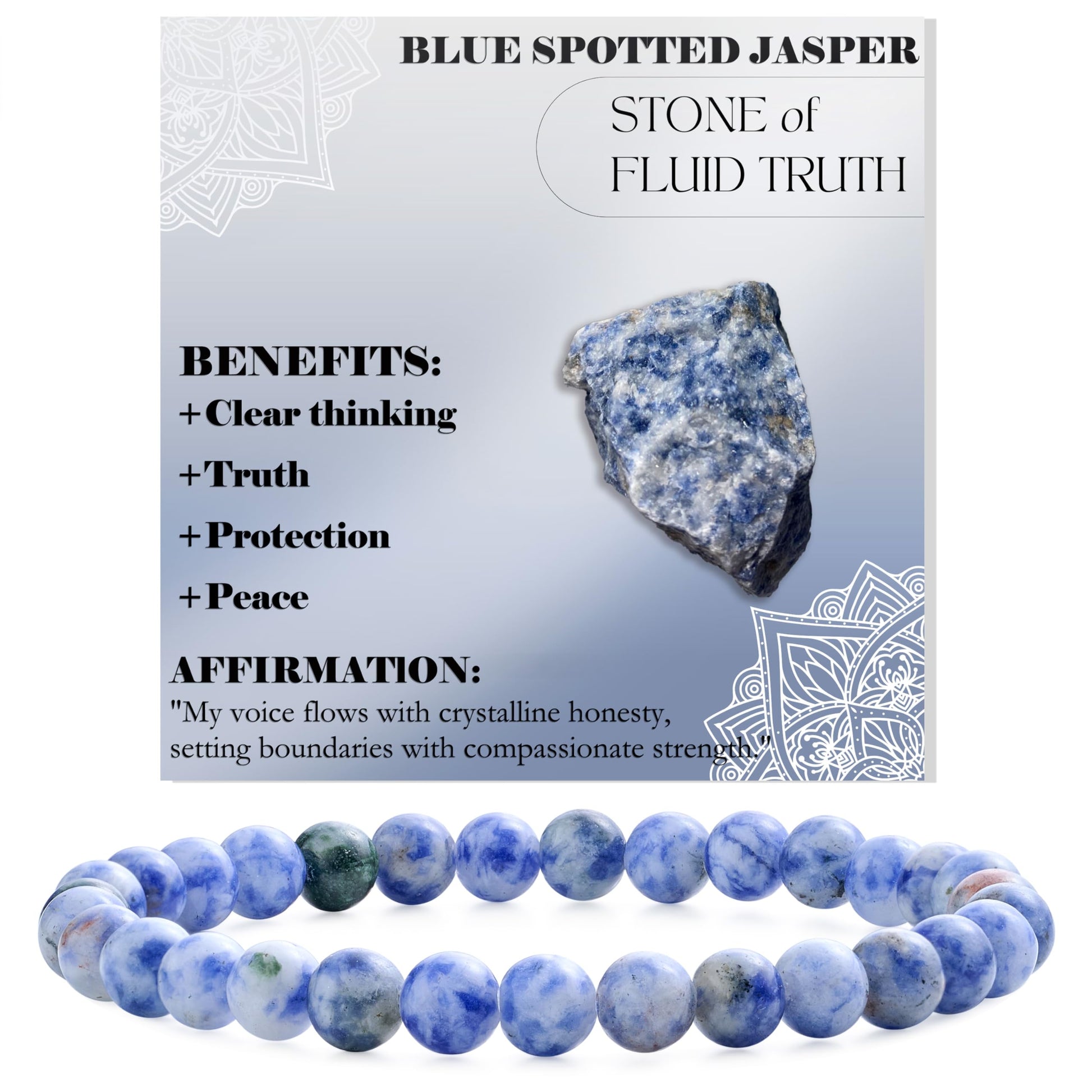 Bivei Pearl Bracelet for Women 6 mm Semi-Precious Stone Stretchy Elastic Jewellery Yoga Gifts
