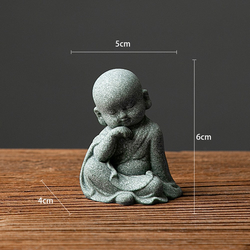 Resin Mönch Statuen Buddha Figuren für spirituelle Wohnkultur und Feng Shui