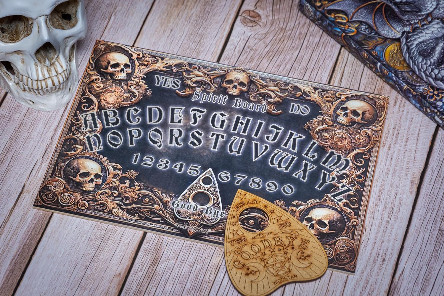 Ouija Board Brett mit detaillierten Anweisungen