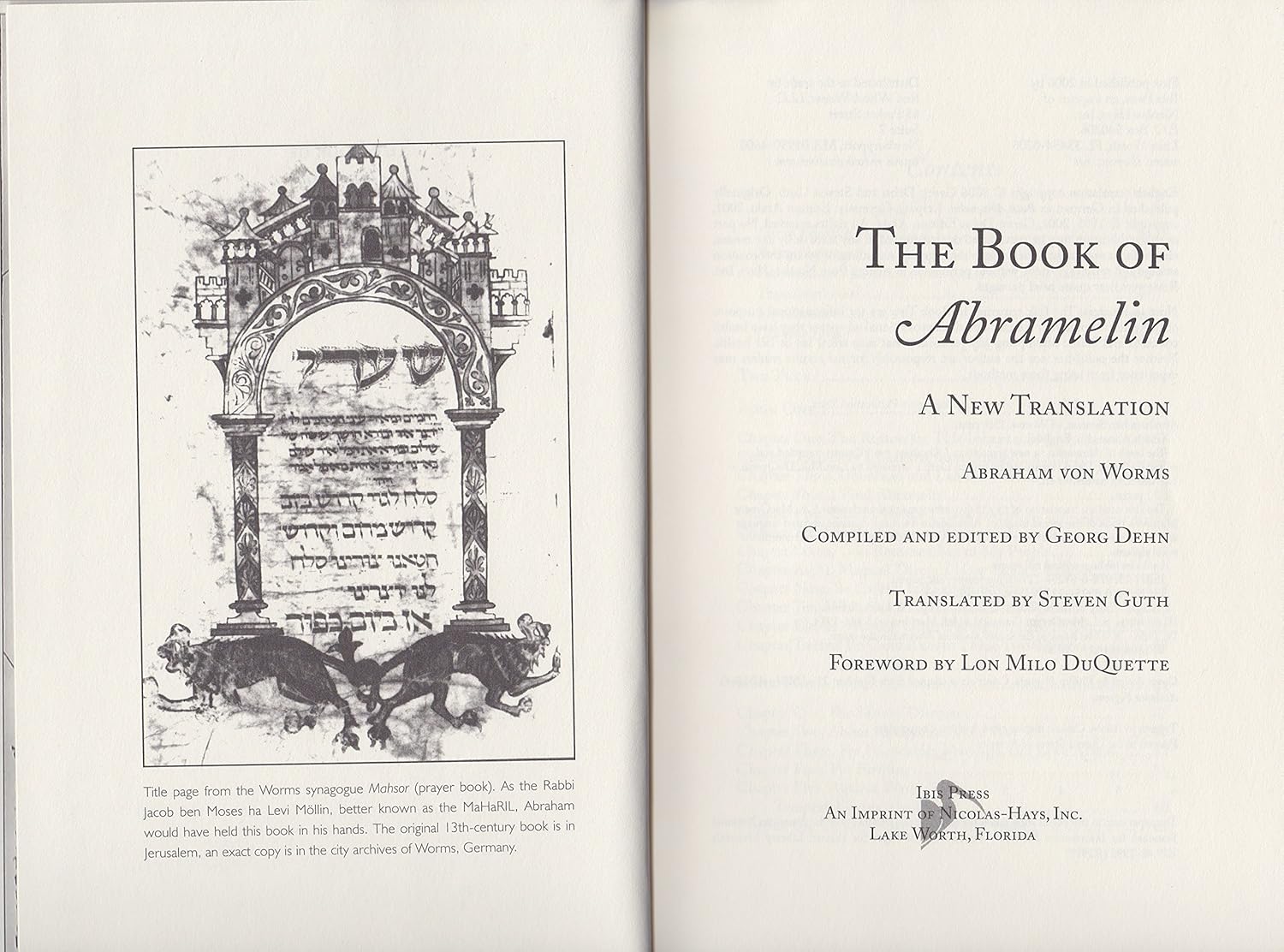 Book of Abramelin: A New Translation