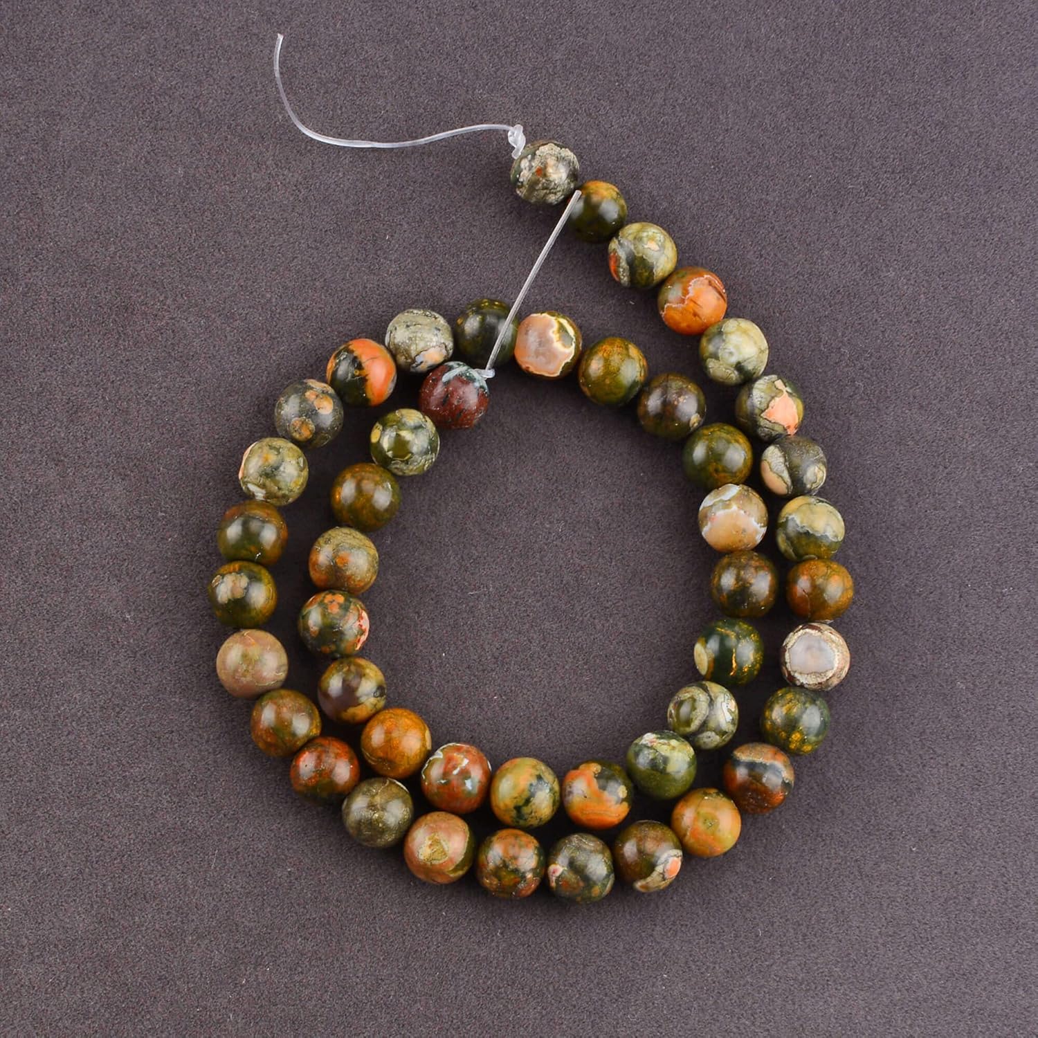 Natural Semi-Precious Stones Beads for Threading 38 cm String Round 4 6 8 10 12 mm