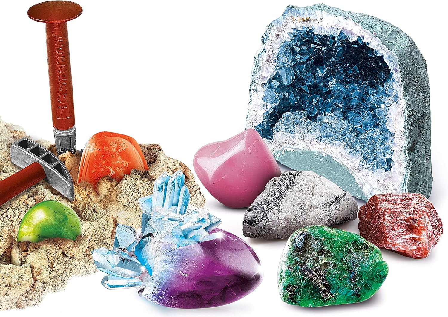 Clementoni 59005.6 - Galileo Digging Set Mineralogy and Crystals (German)